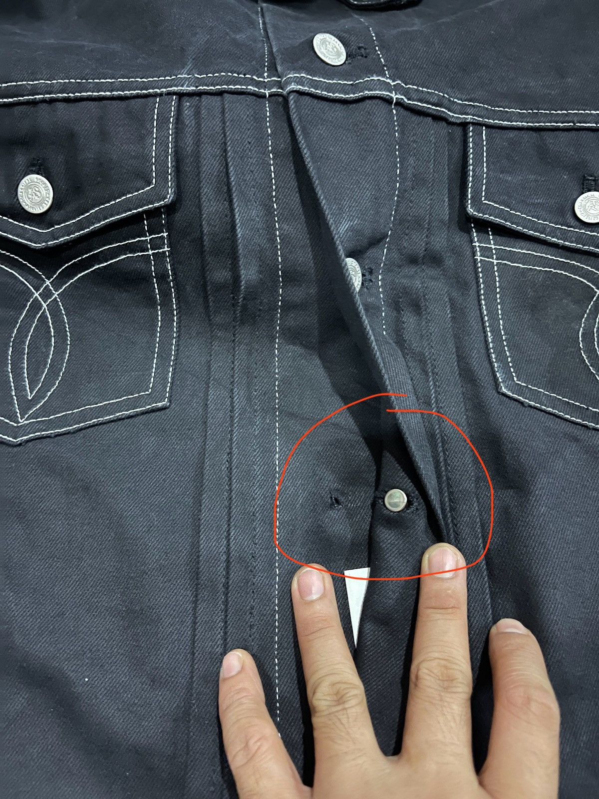 Japanese Brand Rare🔥Designer Atelier Sab Trucker Denim Jacket Size US L / EU 52-54 / 3 - 14 Thumbnail