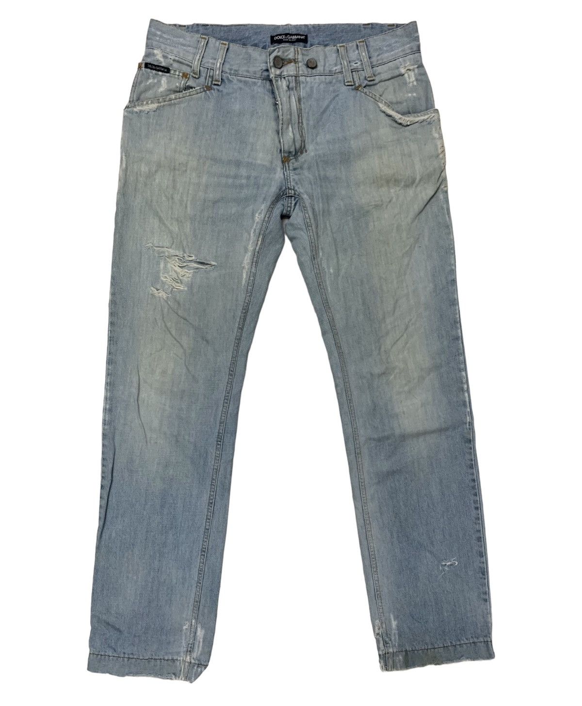Dolce & Gabbana DOLCE & GABBANA Distressed denim Size US 34 / EU 50 - 2 Thumbnail