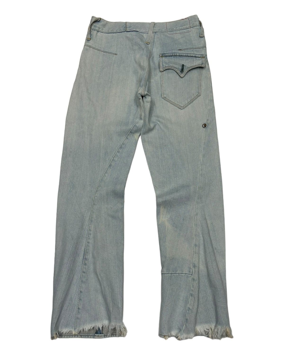 Levi's 🔥LEVIS RED FLARE DISTRESSED DENIM JEANS Size 27" / US 4 / IT 40 - 8 Thumbnail
