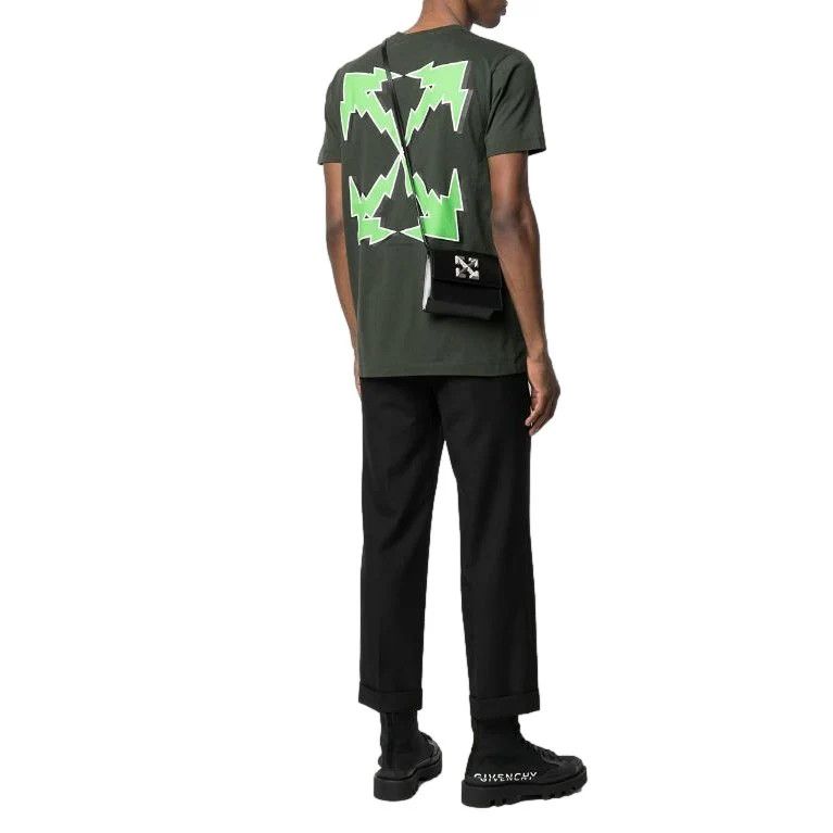 Off-White Green Lighting Bolt Arrows Logo T-shirt Size US XXL / EU 58 / 5 - 2 Thumbnail