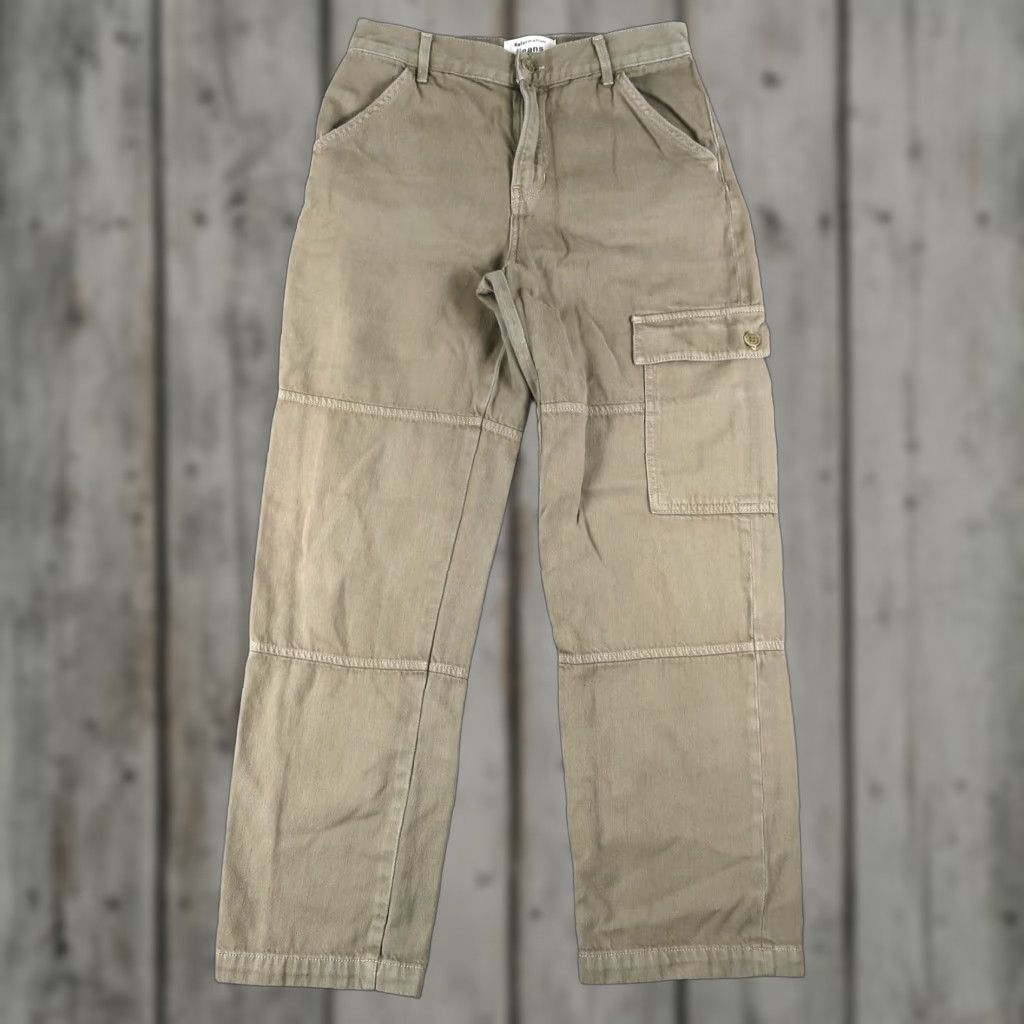 Reformation Reformation Womens Bailey High Rise Utility Cargo Pants Cotton Army Green Size 27" / US 4 / IT 40 - 1 Thumbnail