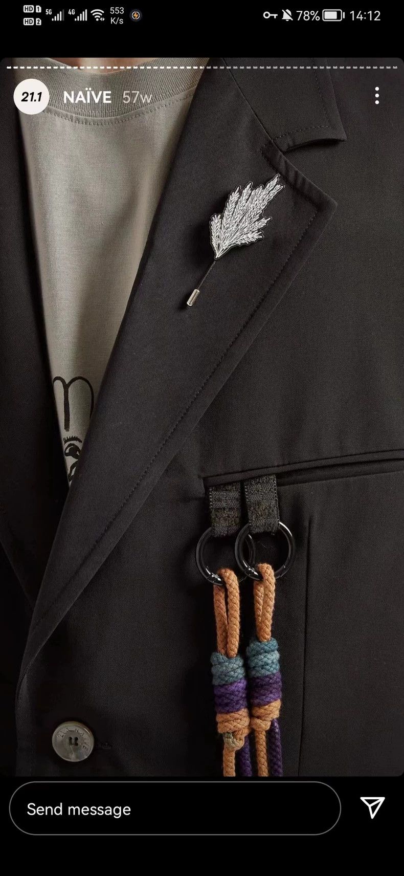 Song For The Mute suit blazer