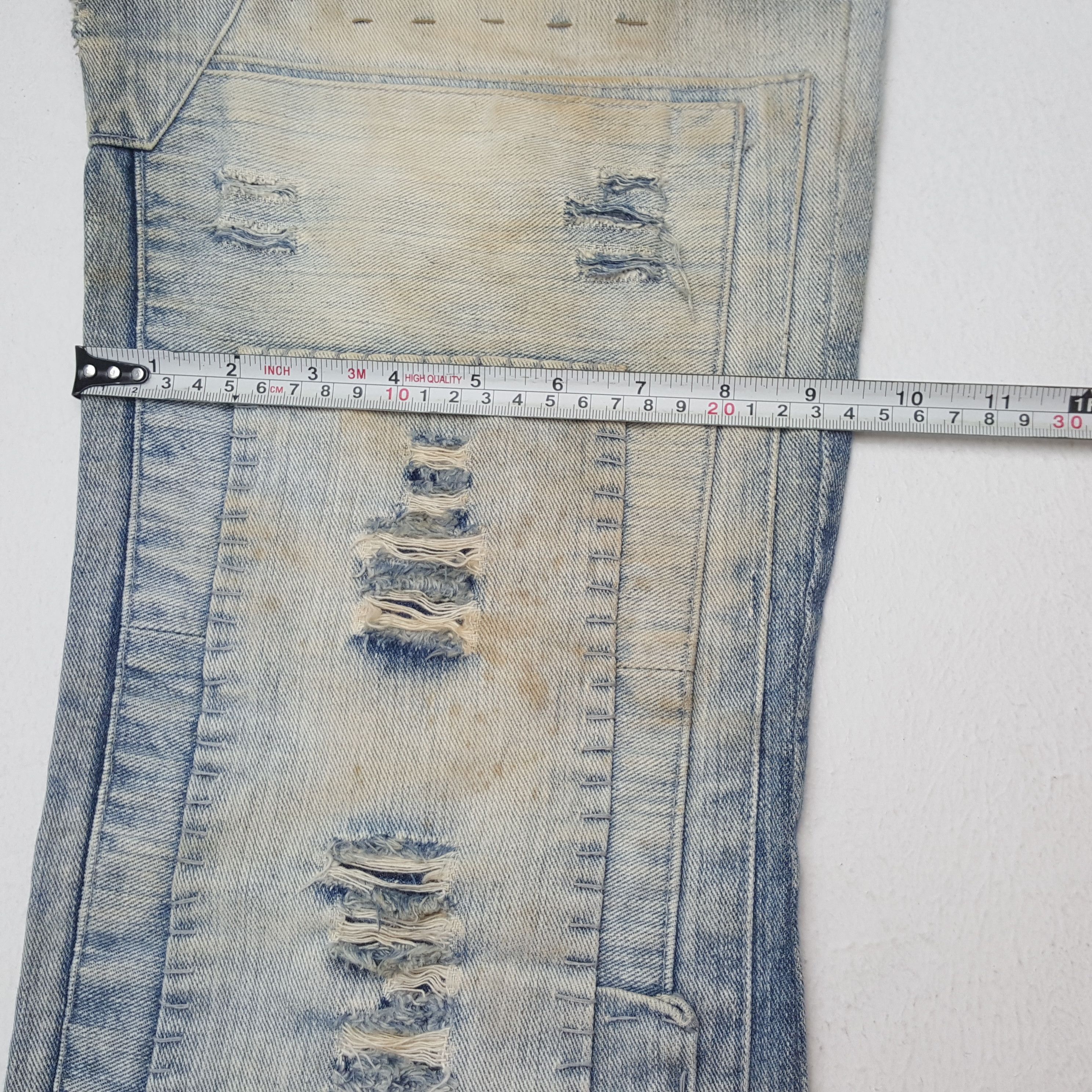 Satisfy × Vintage SATISFY Patchwork Style Fashion Rock Punk Design Jeans Size US 30 / EU 46 - 10 Thumbnail