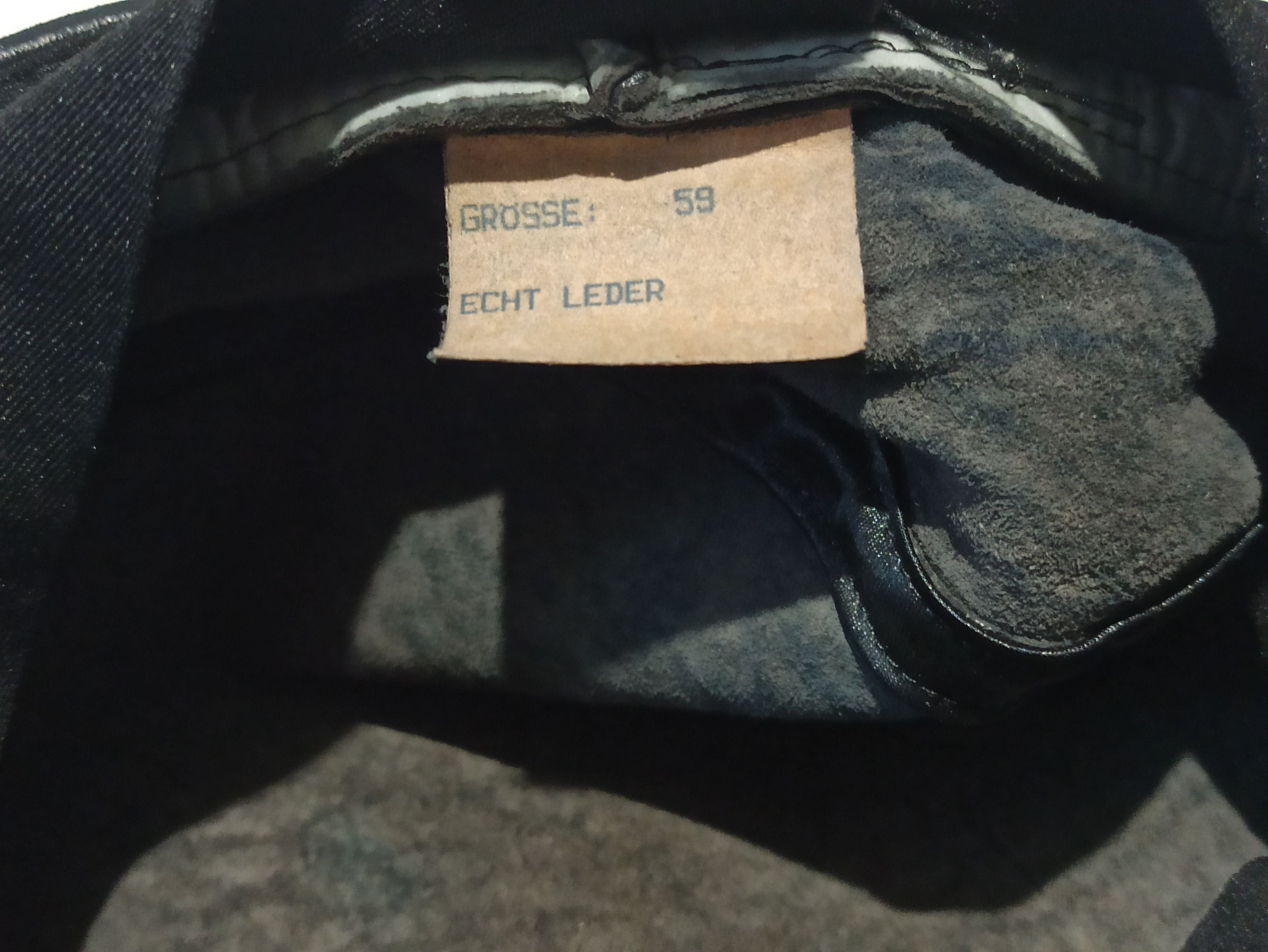 Designer × Leather × Vintage Goffmann vintage leather cap Size ONE SIZE - 5 Thumbnail