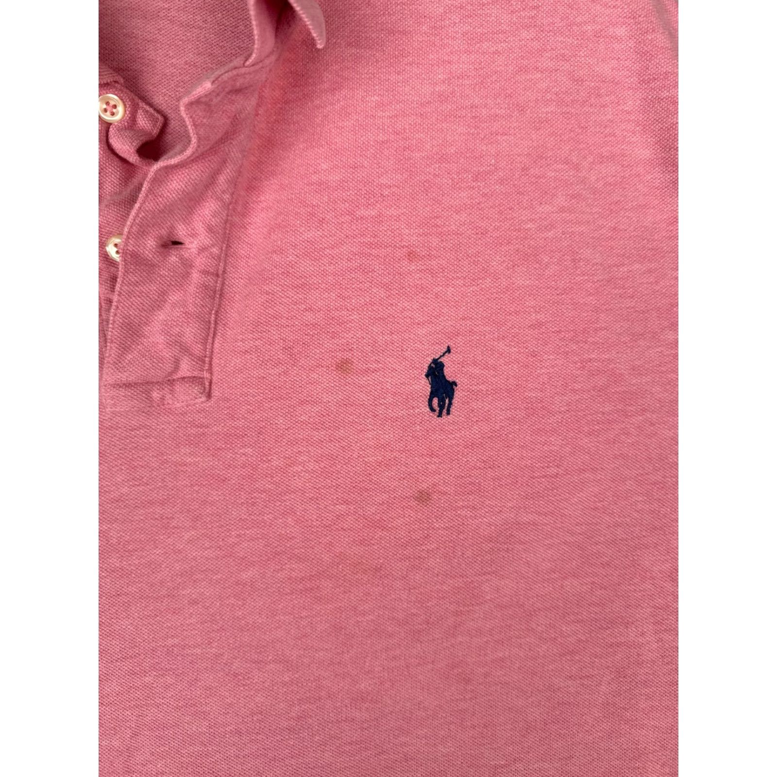 Ralph Lauren VINTAGE Nike Polo Shirt Men XL Pink Short Sleeve Cotton READ Size US XL / EU 56 / 4 - 6 Thumbnail
