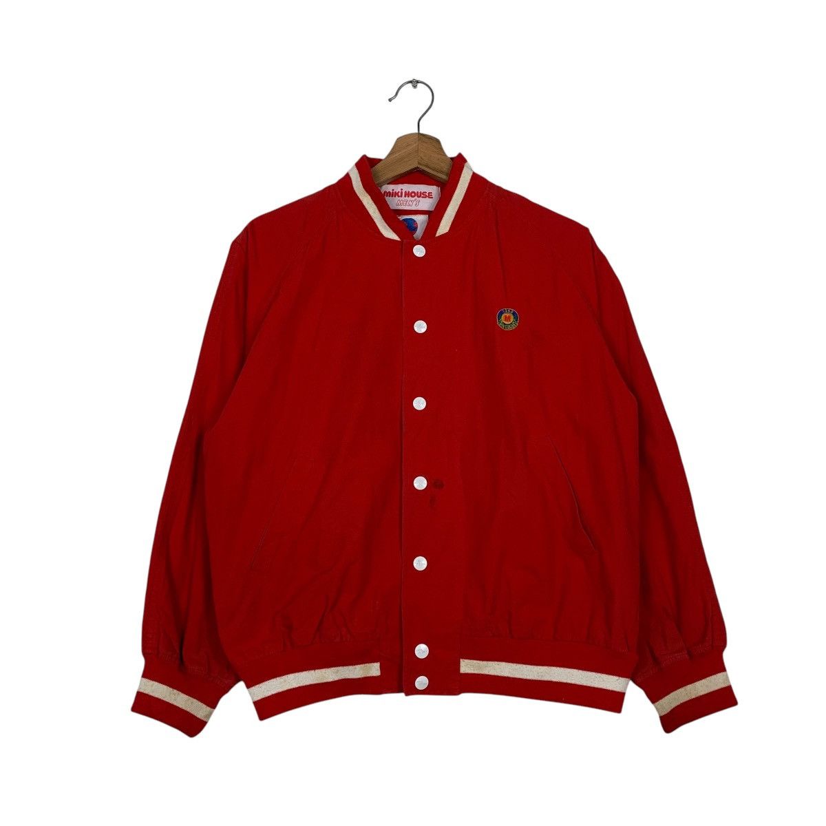 Japanese Brand Miki House Country Big Logo Varsity Jacket Size US M / EU 48-50 / 2 - 2 Thumbnail