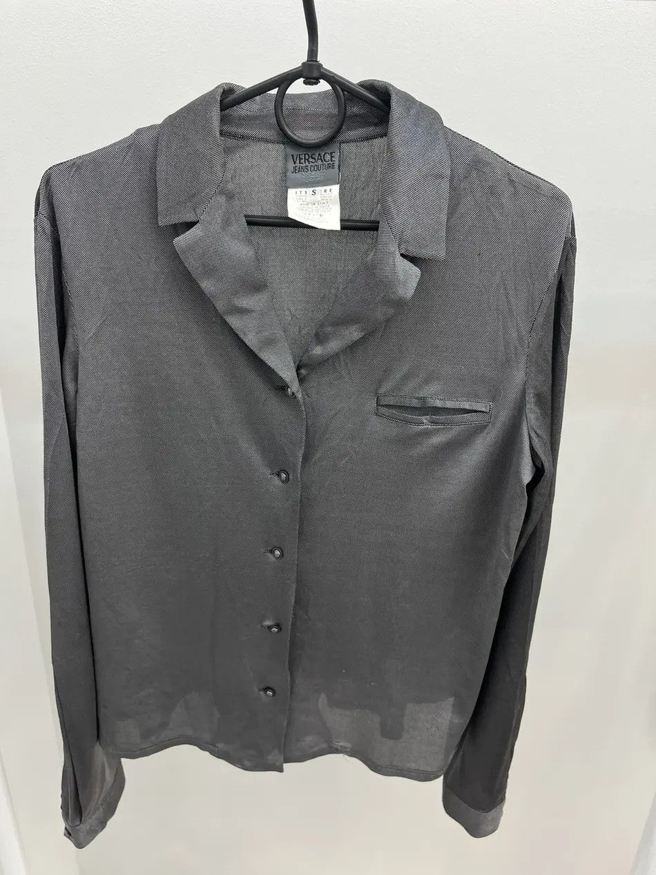 Versace Versace Jeans Couture Acetate Button Up Blouse Size S / US 4 / IT 40 - 1 Thumbnail