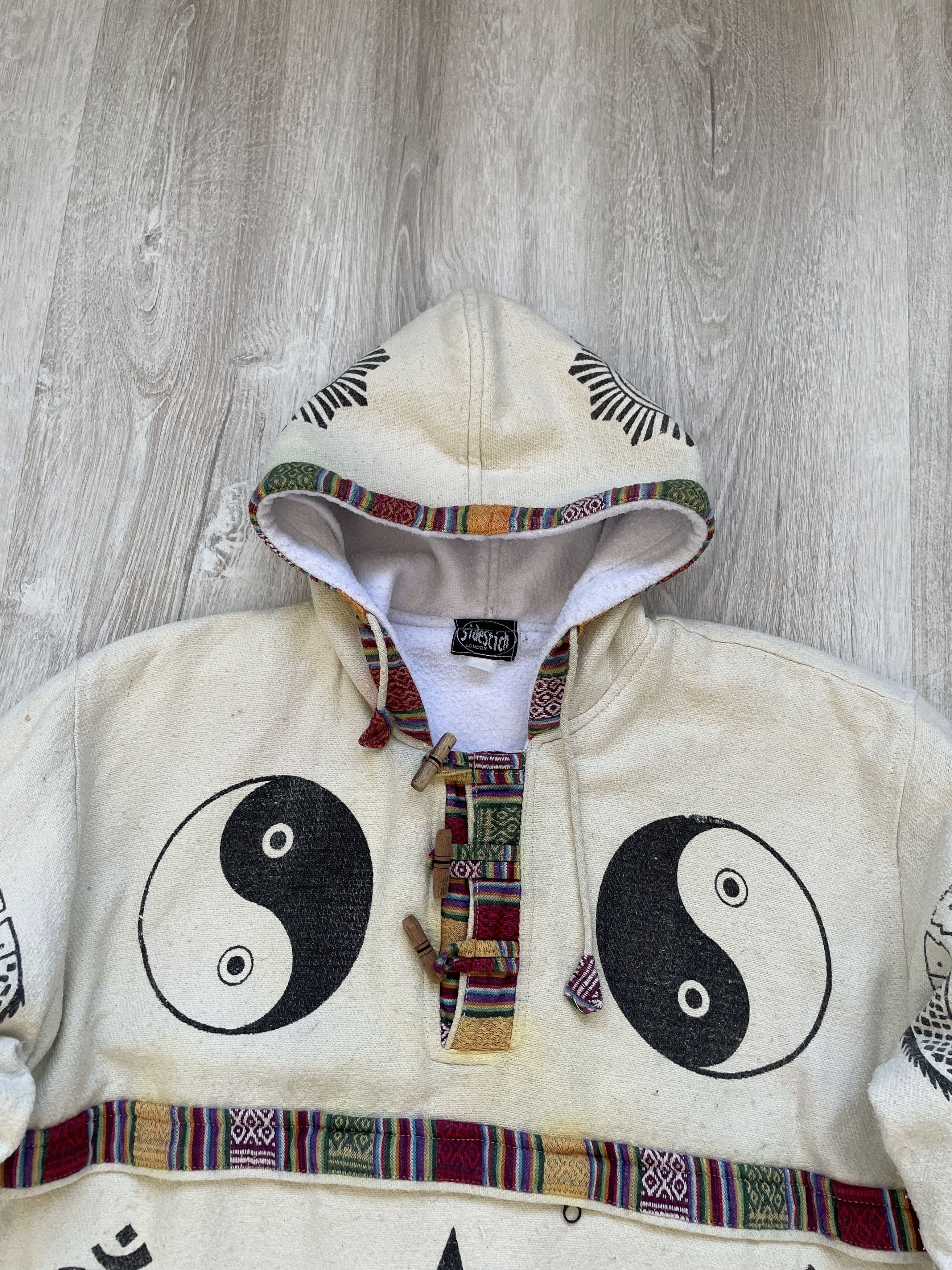 Ying Yang Symbolic Pattern Hoodie Secret Geometry