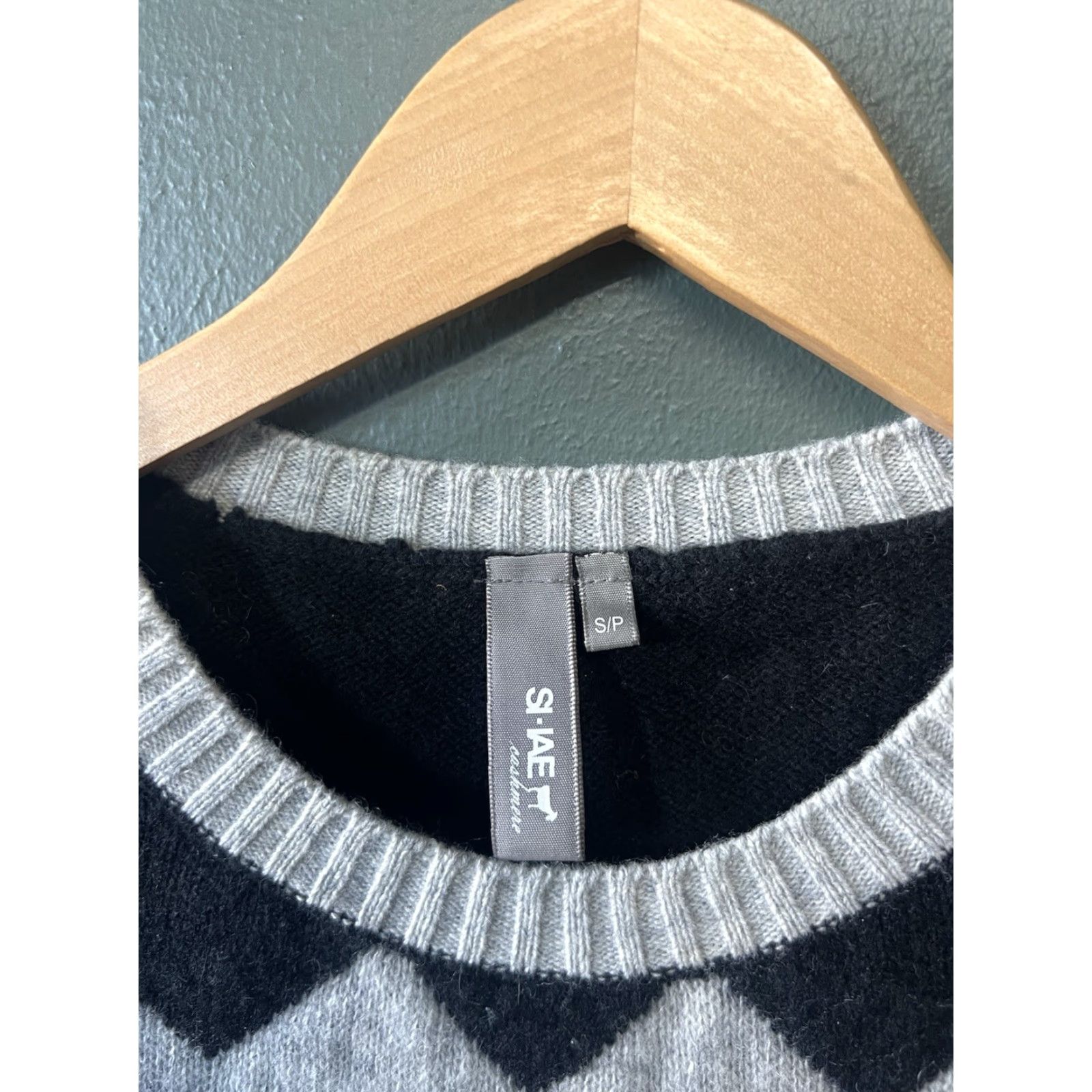 Vintage SI-IAE Womens Black Cashmere Long Sleeve Pullover Sweatshirt Size S Size S / US 4 / IT 40 - 3 Thumbnail