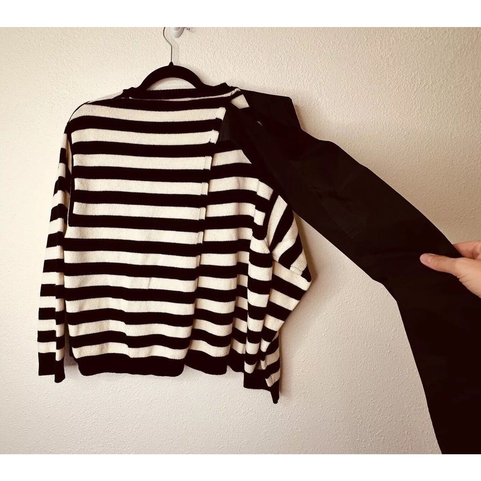 Valentino Valentino Horizontal Stripe Open Back Satin Shoulder Tie Top Size L / US 10 / IT 46 - 9 Thumbnail