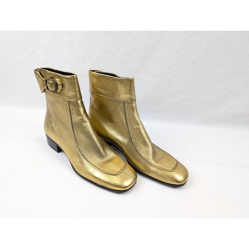 Saint Laurent Paris o1rshd1 Miles Boots in Gold Size US 9 / EU 42 - 13 Thumbnail