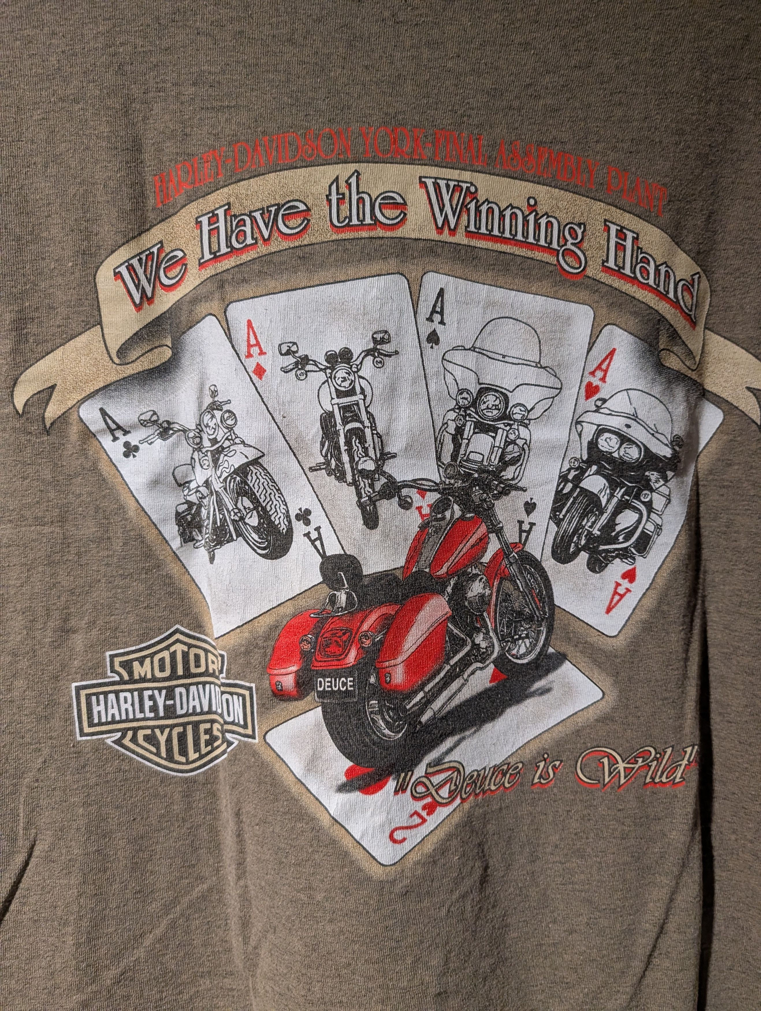 Harley Davidson Vintage Harley Davidson York PA Pocket T Shirt Tee Size US XL / EU 56 / 4 - 2 Thumbnail