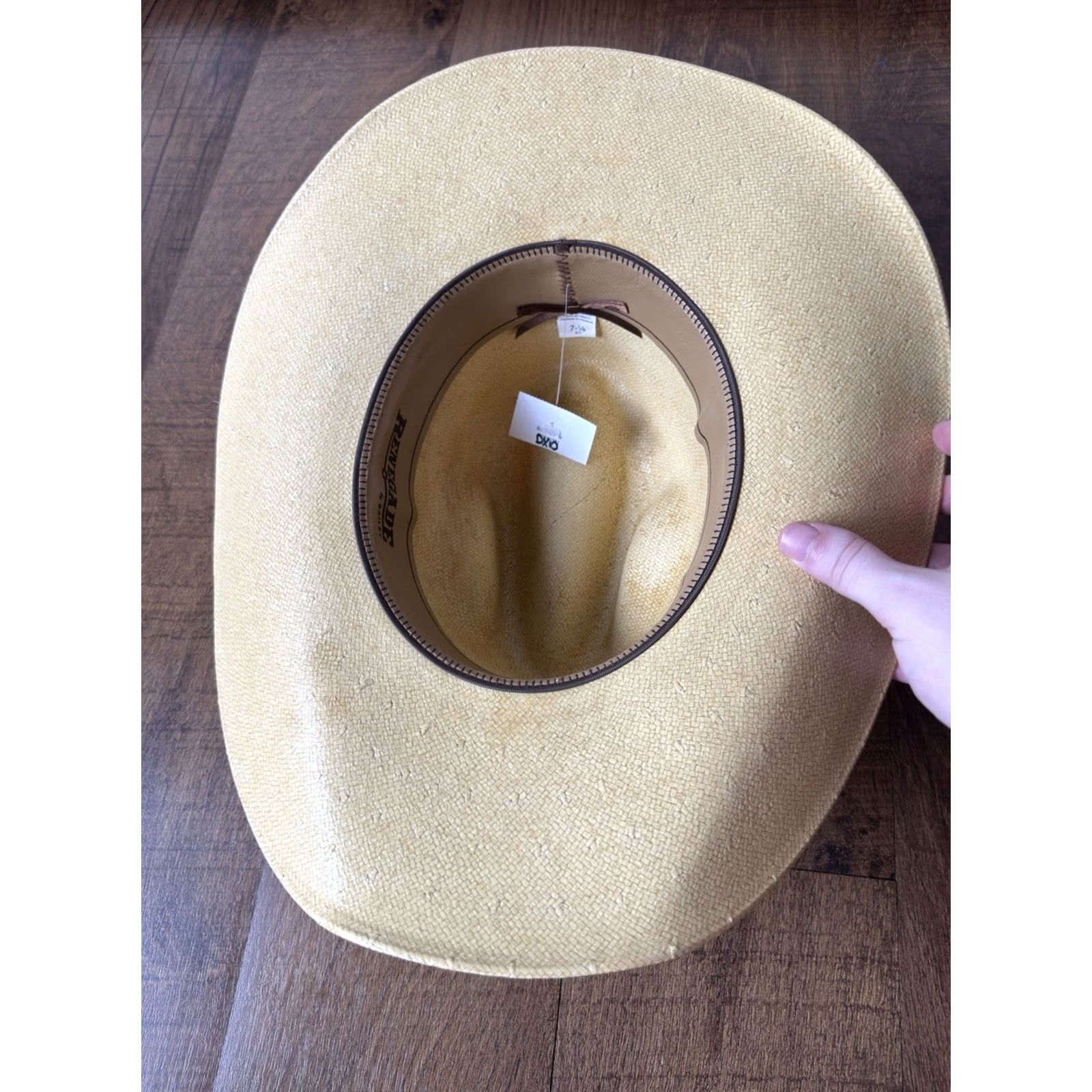 Bailey 44 VINTAGE Bailey Renegade Straw Cowboy Beach Outdoor Hat Men 7 1/8 Brown Straw 80s 90s Western Beach Outdoors Mens Size ONE SIZE - 3 Thumbnail