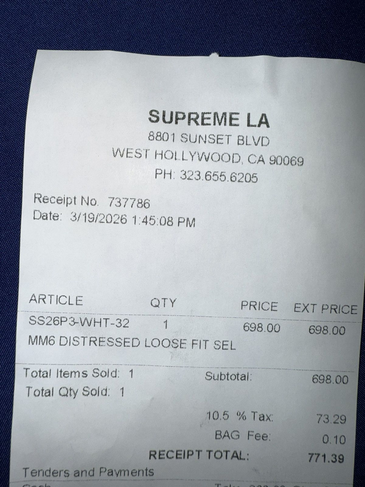 Maison Margiela × Supreme Supreme Maison Margiela Distressed Loose Fit Selvedge Jean Size US 32 / EU 48 - 7 Thumbnail