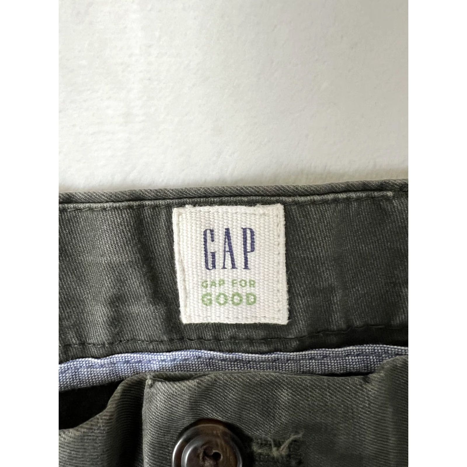 Gap Gap Chino Pants Mens 36x30 Green Straight Cotton Twill GAP for Good Casual Business Comfort Mens Size US 36 / EU 52 - 3 Thumbnail
