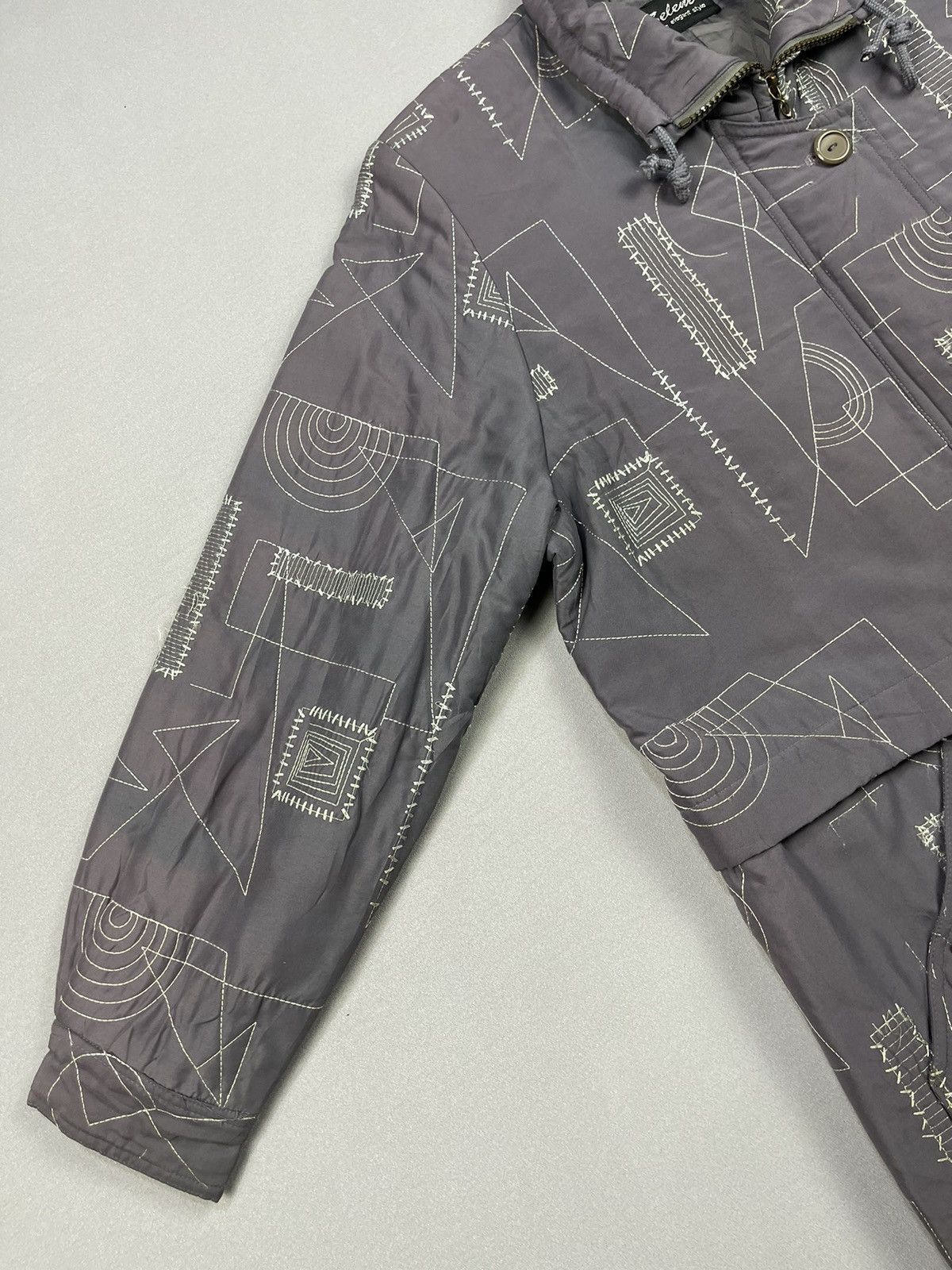 Japanese Brand Patchwork Sashiko Style Quilted Chore Jacket Size US M / EU 48-50 / 2 - 4 Thumbnail