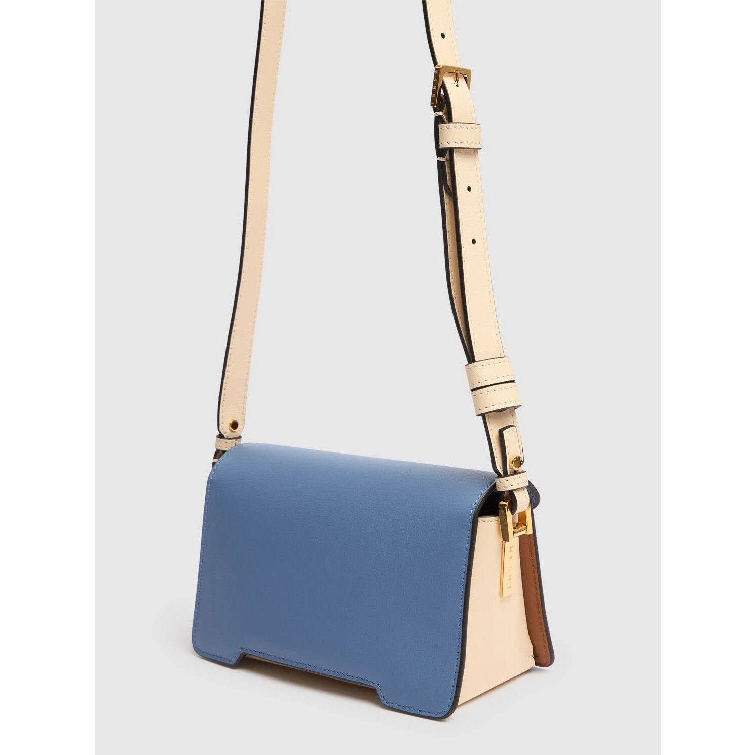 Marni MARNI Trunkaroo Mini $1650 Opal/Cinnamon Leather Shoulder Ba Size ONE SIZE - 3 Thumbnail