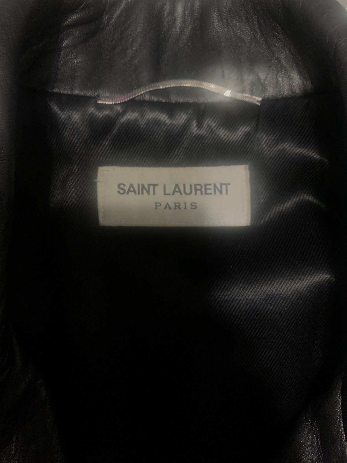 Saint Laurent Paris saint laurent “blood luster” leather jacket