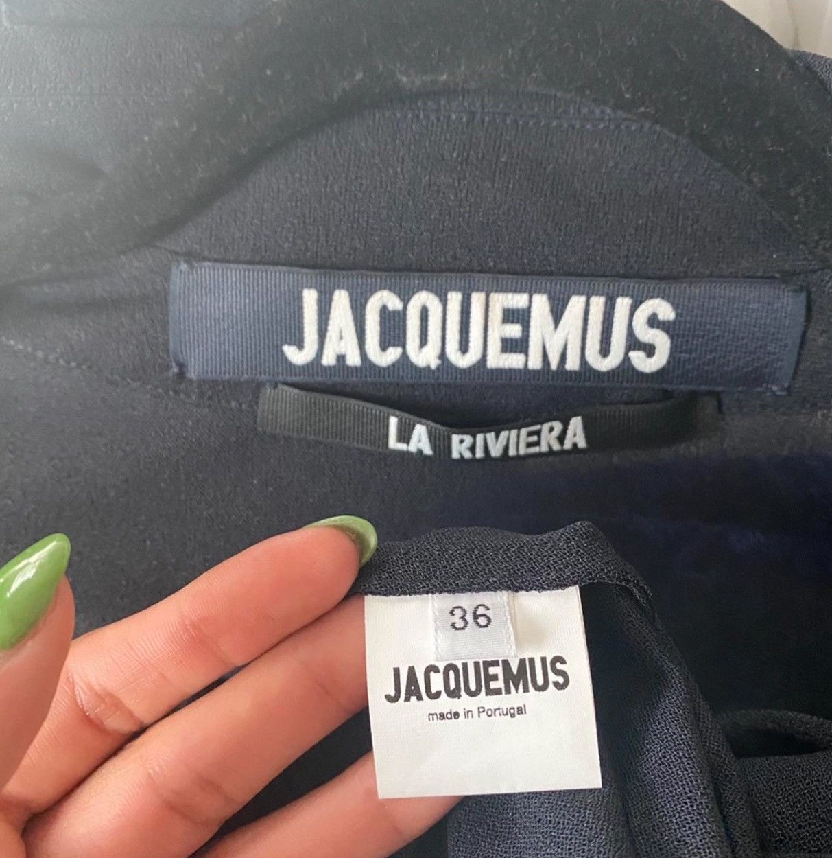 Jacquemus jacquemus la robe saint jean dress navy la riviera Size S / US 4 / IT 40 - 2 Thumbnail