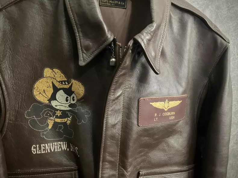 The Real McCoy's The REAL McCOY'S A2 Air Force Pilot Jacket, Felix the Cat T Size US L / EU 52-54 / 3 - 3 Thumbnail