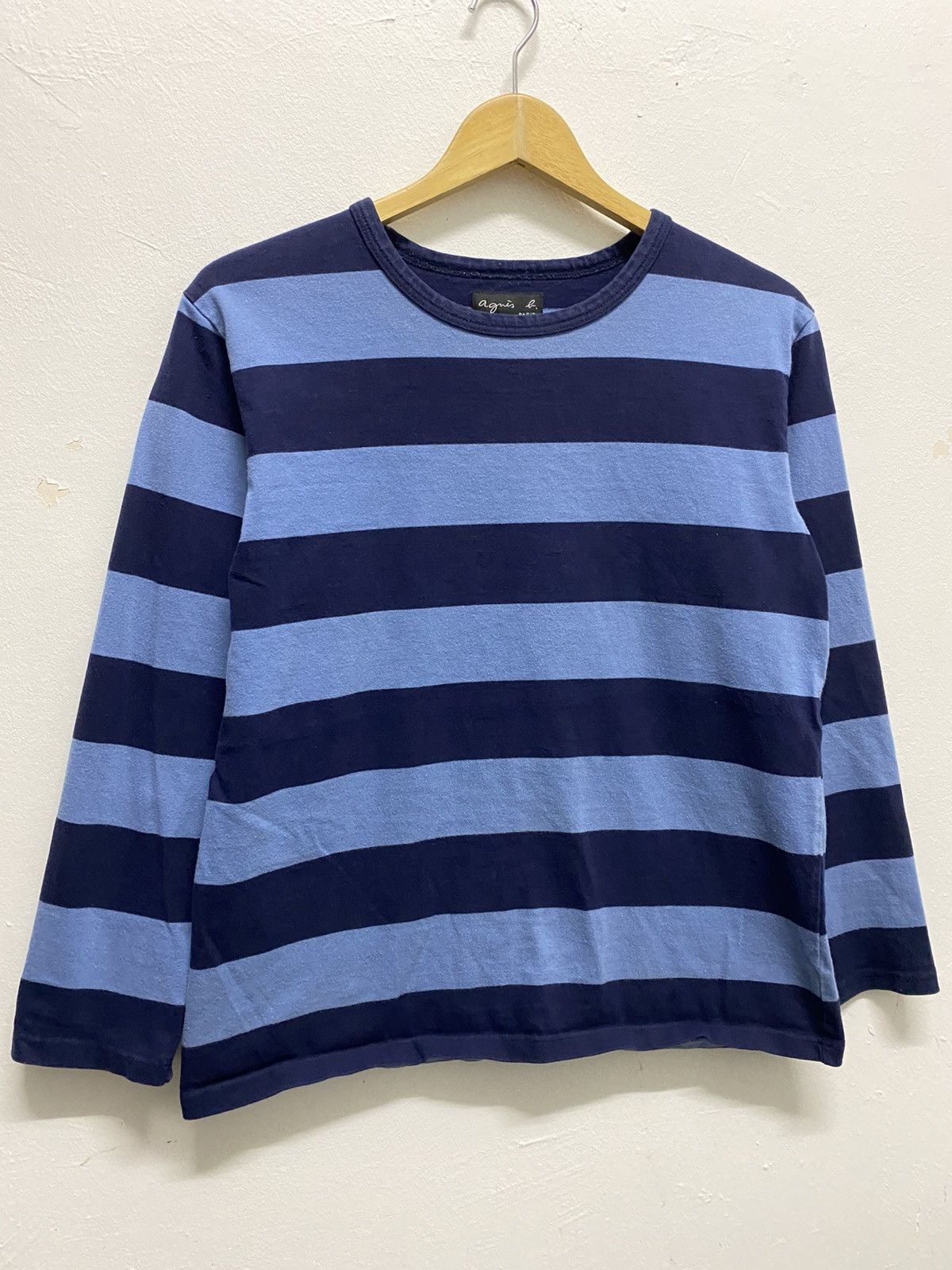 Vintage Agnes.B Long Sleeve Stripe Design for Women's