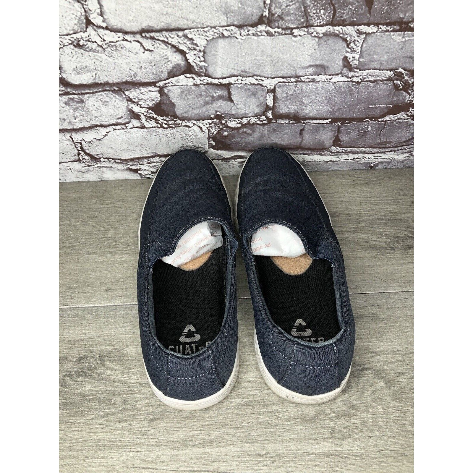 Other Cuater Tracer Navy Blue Canvas Fabric Slip On Casual Shoes M Size US 13 / EU 46 - 5 Thumbnail