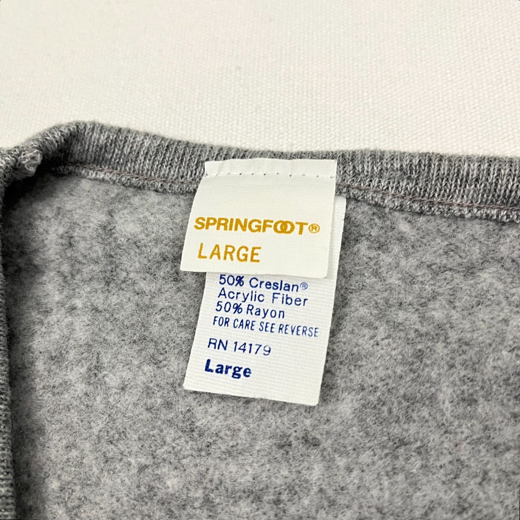 Vintage VINTAGE Springfoot Wrestling Sweatshirt Mens L Gray Jersey Knit Embroidered Logo USA Made Size US L / EU 52-54 / 3 - 3 Thumbnail