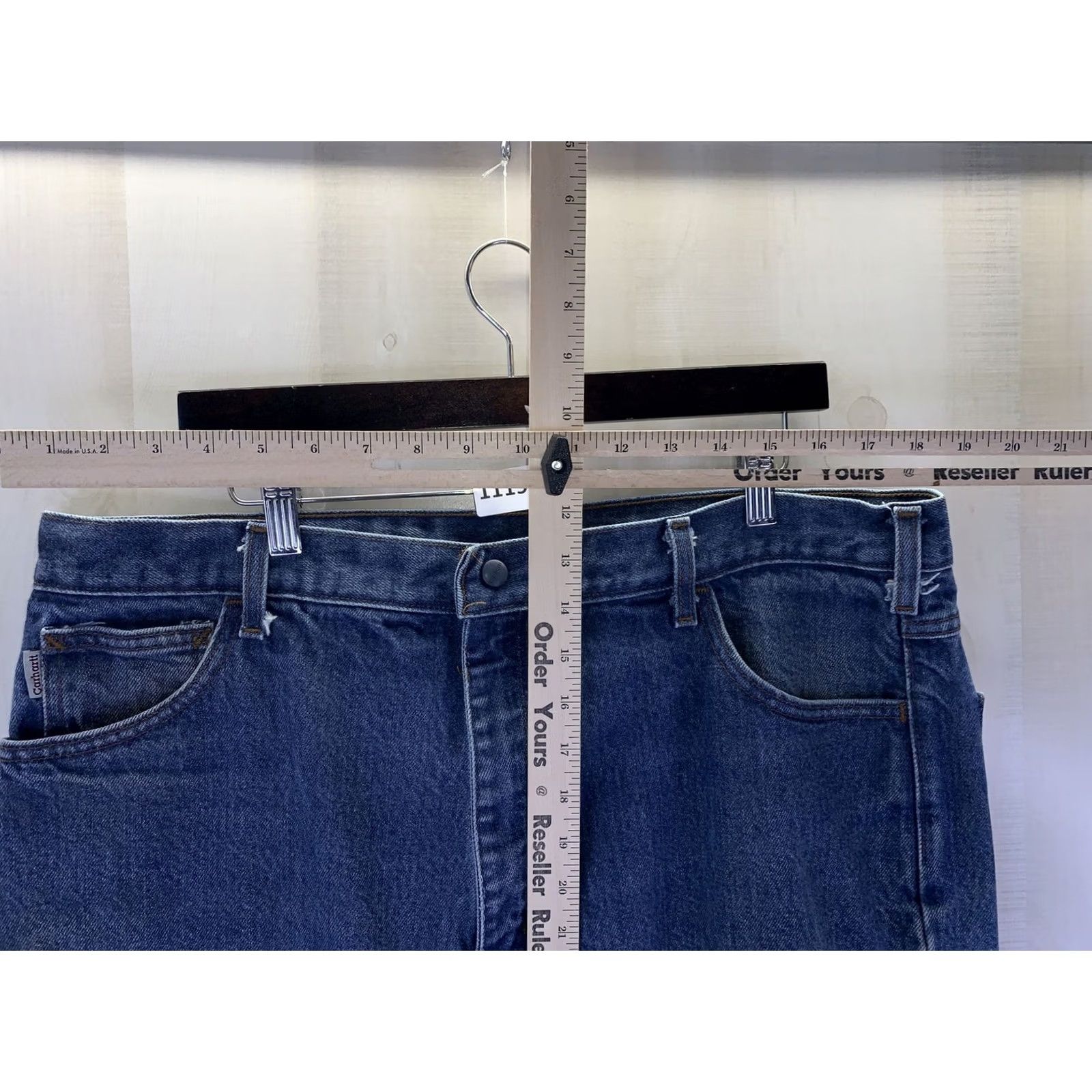 Carhartt Carhartt FR Jeans Mens Denim Straight Leg 40x32 11196 Blue Cotton Denim Fire Resistant Work Jeans Regular Mens Size US 40 / EU 56 - 2 Thumbnail