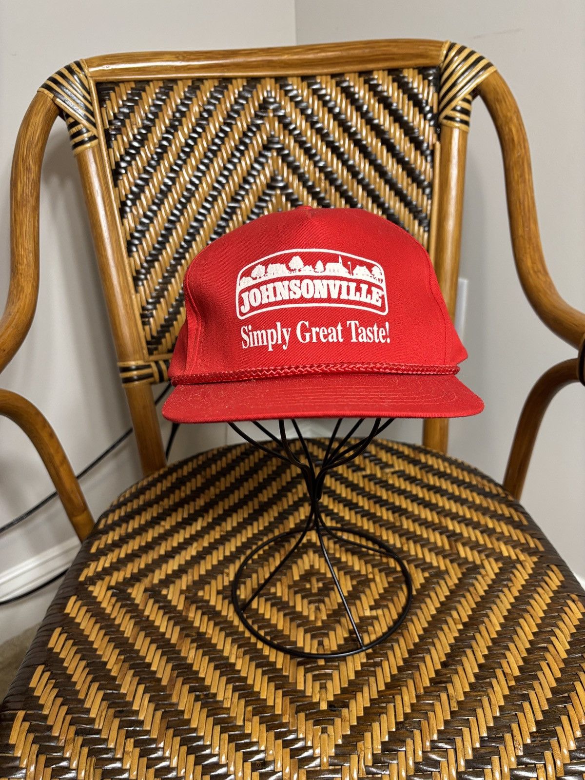 Vintage Vintage Johnsonville Brats Sausage Snapback Hat Size ONE SIZE - 1 Thumbnail
