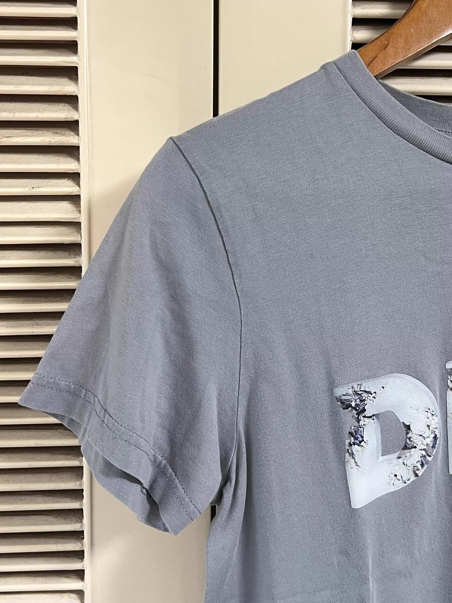 Dior Dior Haze Gray Oversized Unisex Tee S (DIOR Logo) Size S / US 4 / IT 40 - 4 Thumbnail