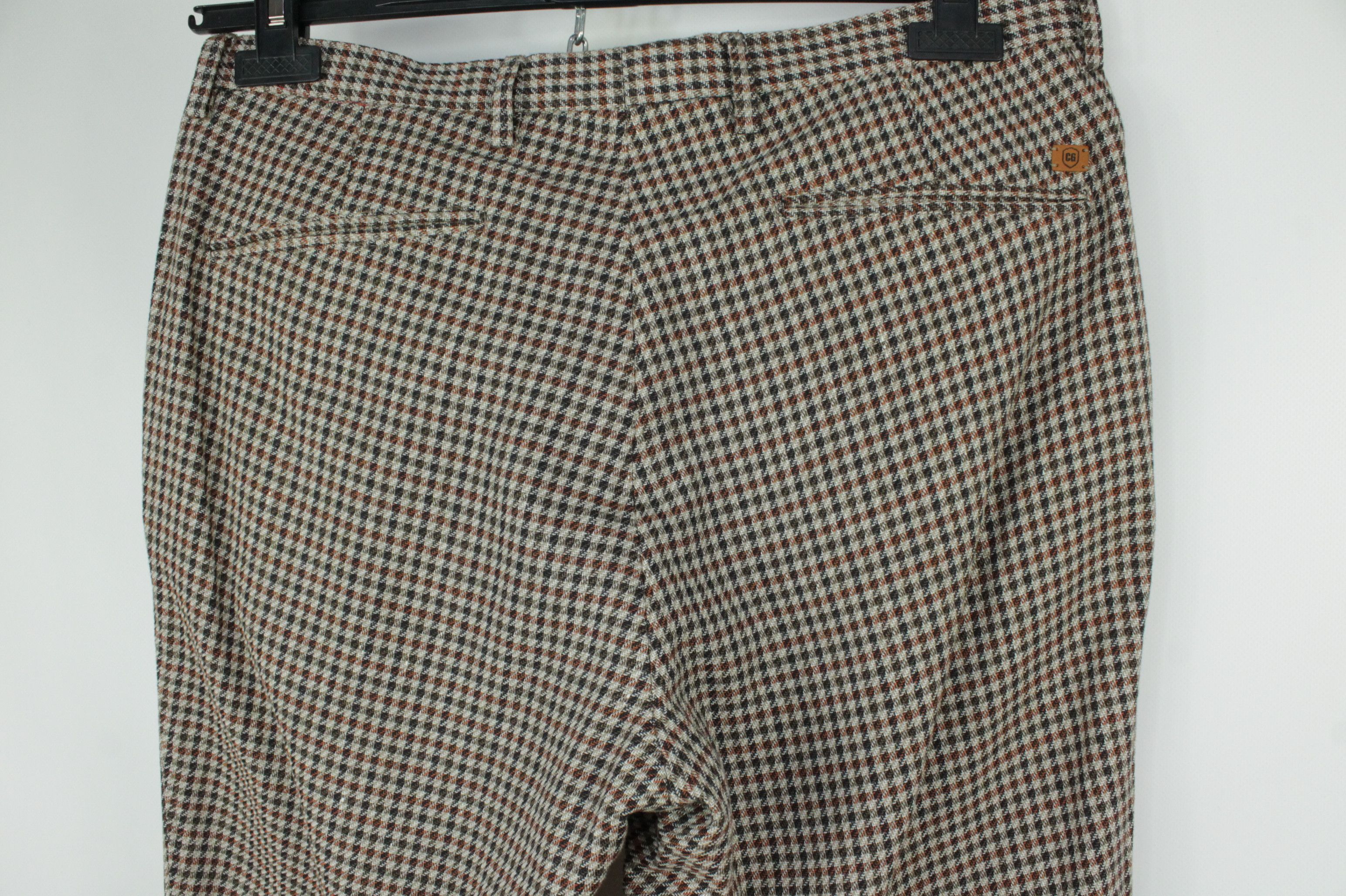Designer × Other Club Of Gents Clark Cotton Linen Micro Check Trousers Size US 32 / EU 48 - 6 Thumbnail