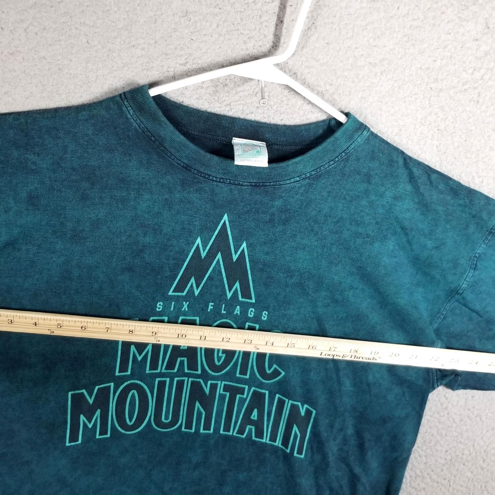 Vintage VINTAGE Yesterday's Six Flags Magic Mountain Shirt Mens XL Blue Graphic Tee Size US XL / EU 56 / 4 - 6 Thumbnail