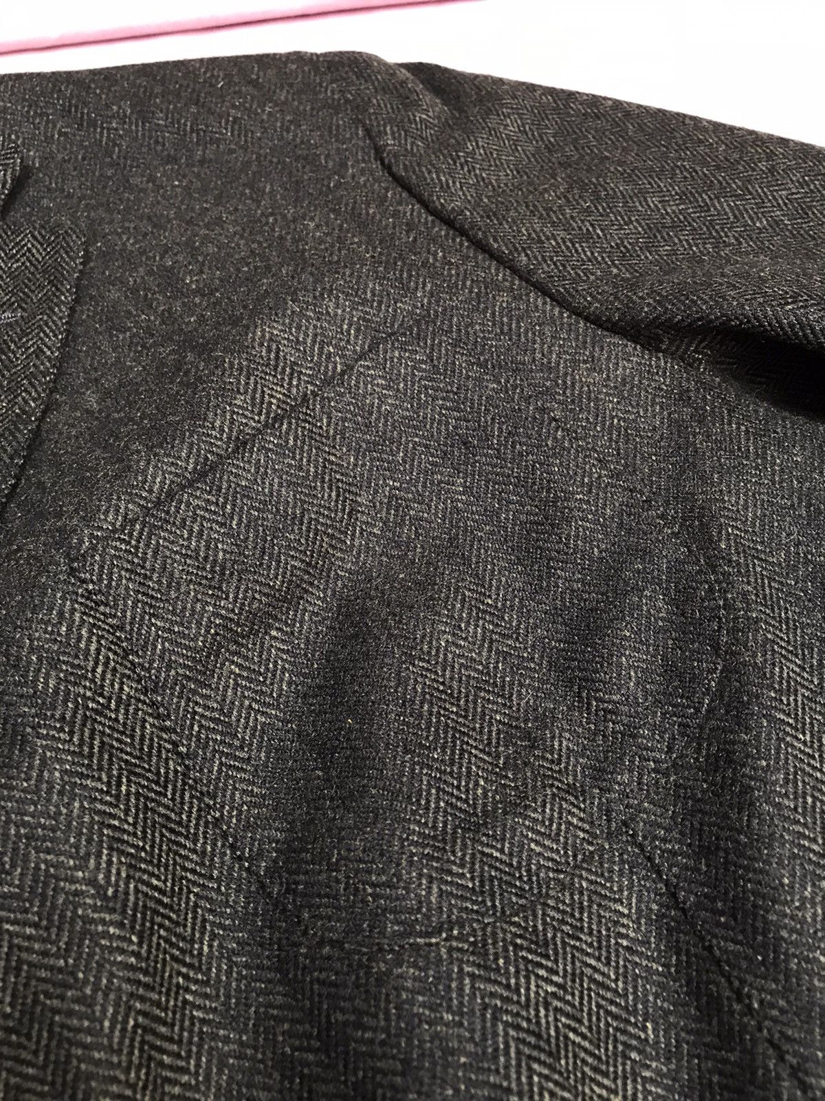 Hugo Boss PURE CASHMERE HUGO BOSS WOVEN HERRINGBONE BLAZER Size 50R - 9 Thumbnail
