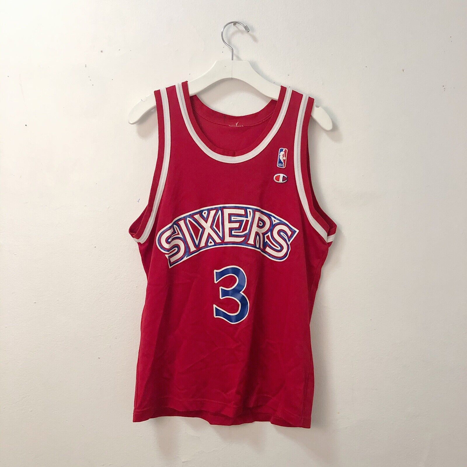 Champion 1990s Allen Iverson #3 Champion Philadelphia 76ers Jersey Size US M / EU 48-50 / 2 - 3 Thumbnail