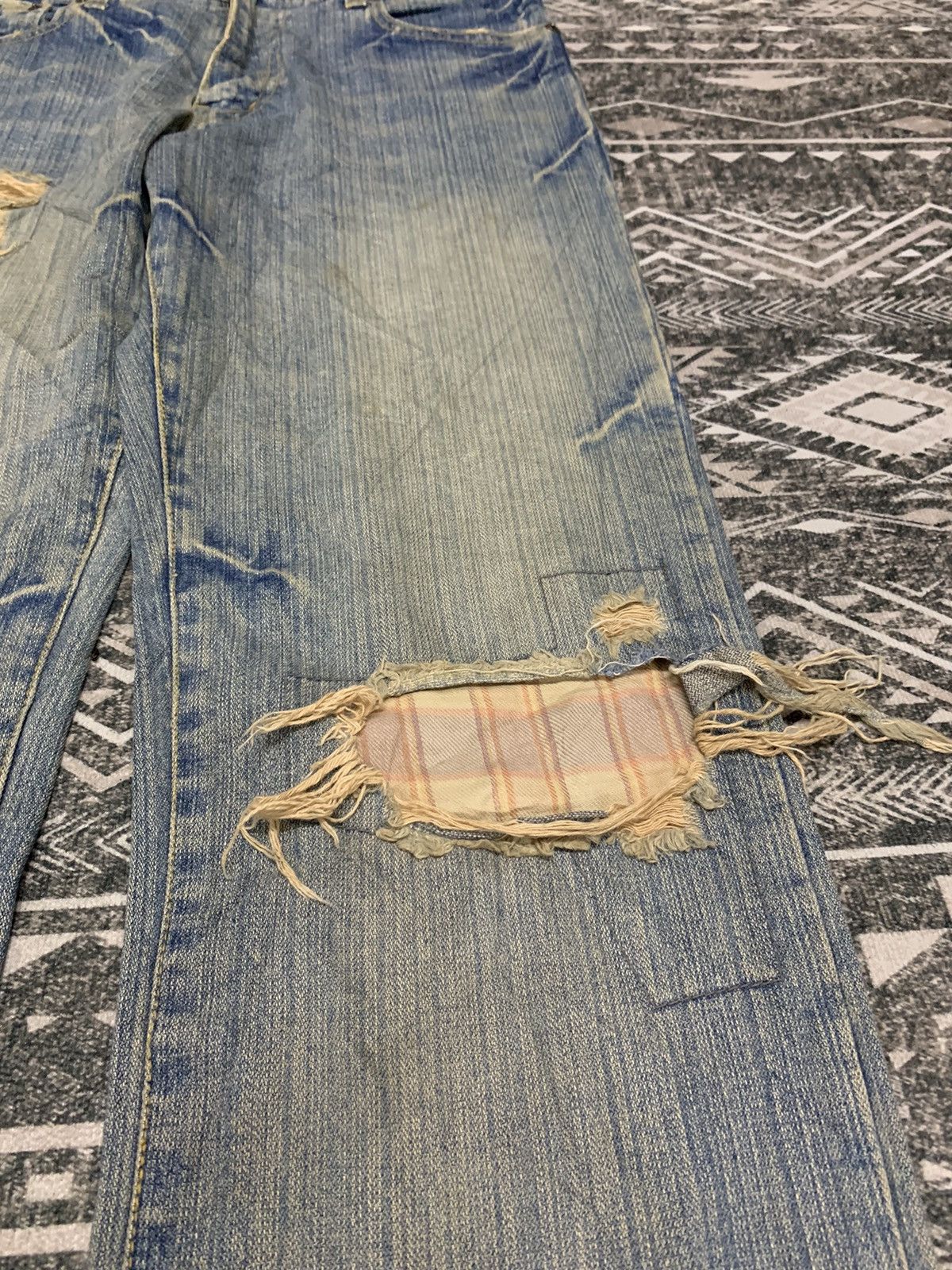 If Six Was Nine HYSTERIC GLAMOUR INSPIRED JAPANESE UNBRAND DISTRESSED Size US 32 / EU 48 - 3 Thumbnail