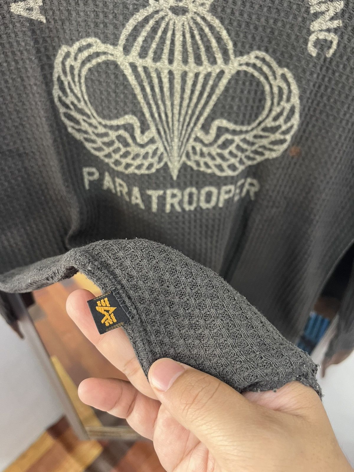 Alpha Industries Alpha Industries Paratrooper Waffle Shirt Japan Size US S / EU 44-46 / 1 - 5 Thumbnail