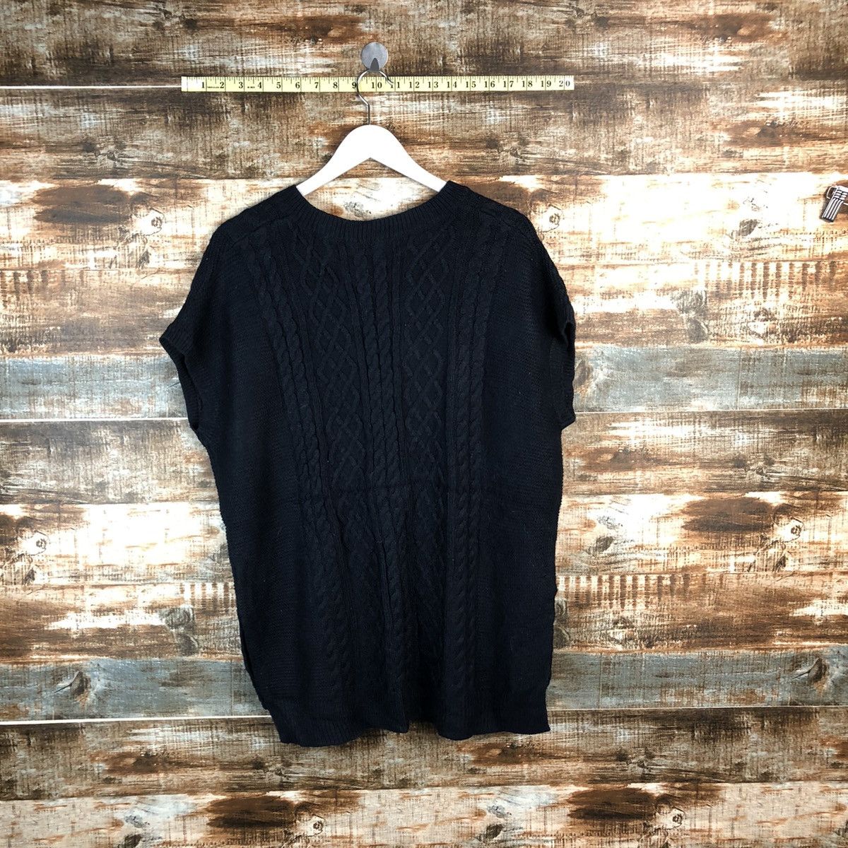 Homespun Knitwear × Japanese Brand Japanese Brand Dark Blue cable Knitwear #A1805 Size US L / EU 52-54 / 3 - 12 Thumbnail