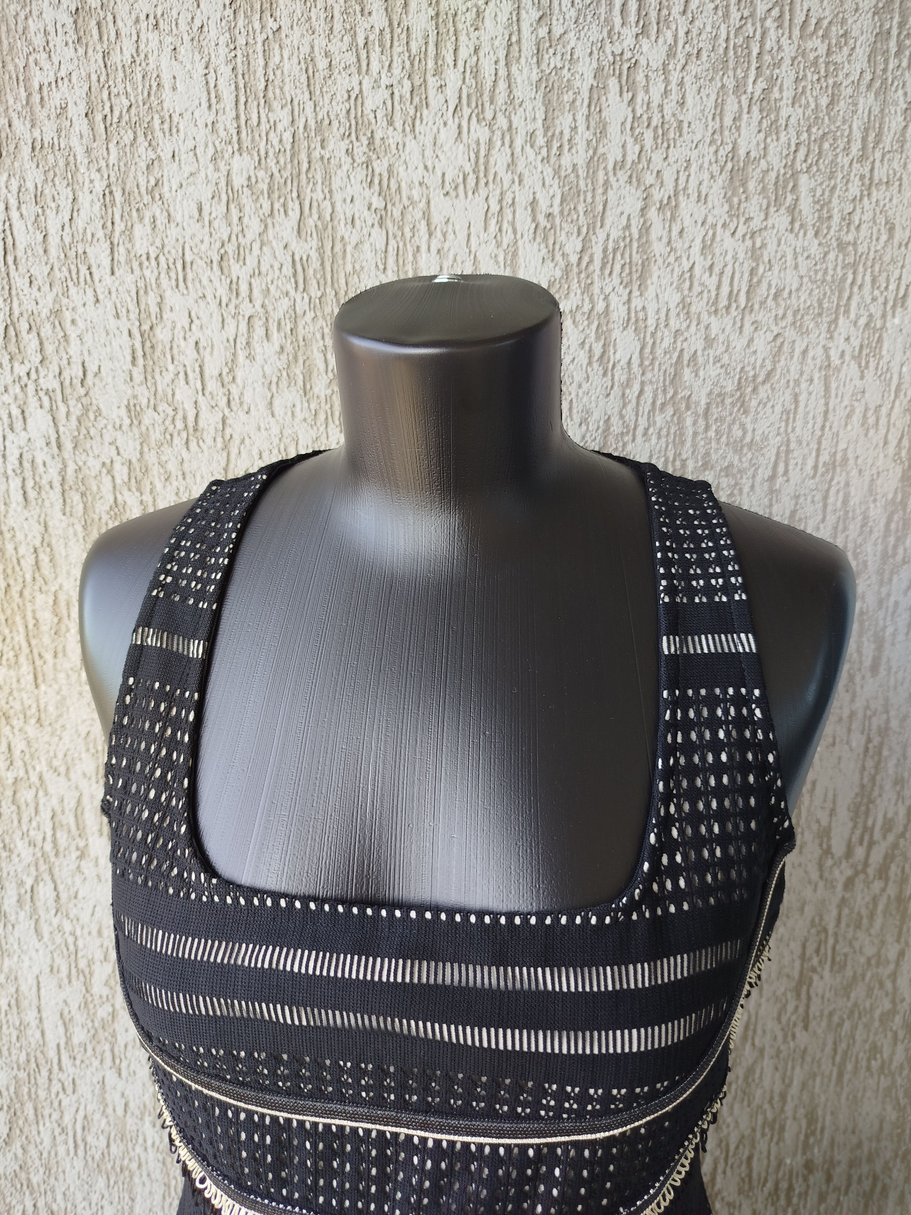 Jean Paul Gaultier Save The Queen Dress Pencil Textured Mesh Zip Size L Size L / US 10 / IT 46 - 3 Thumbnail