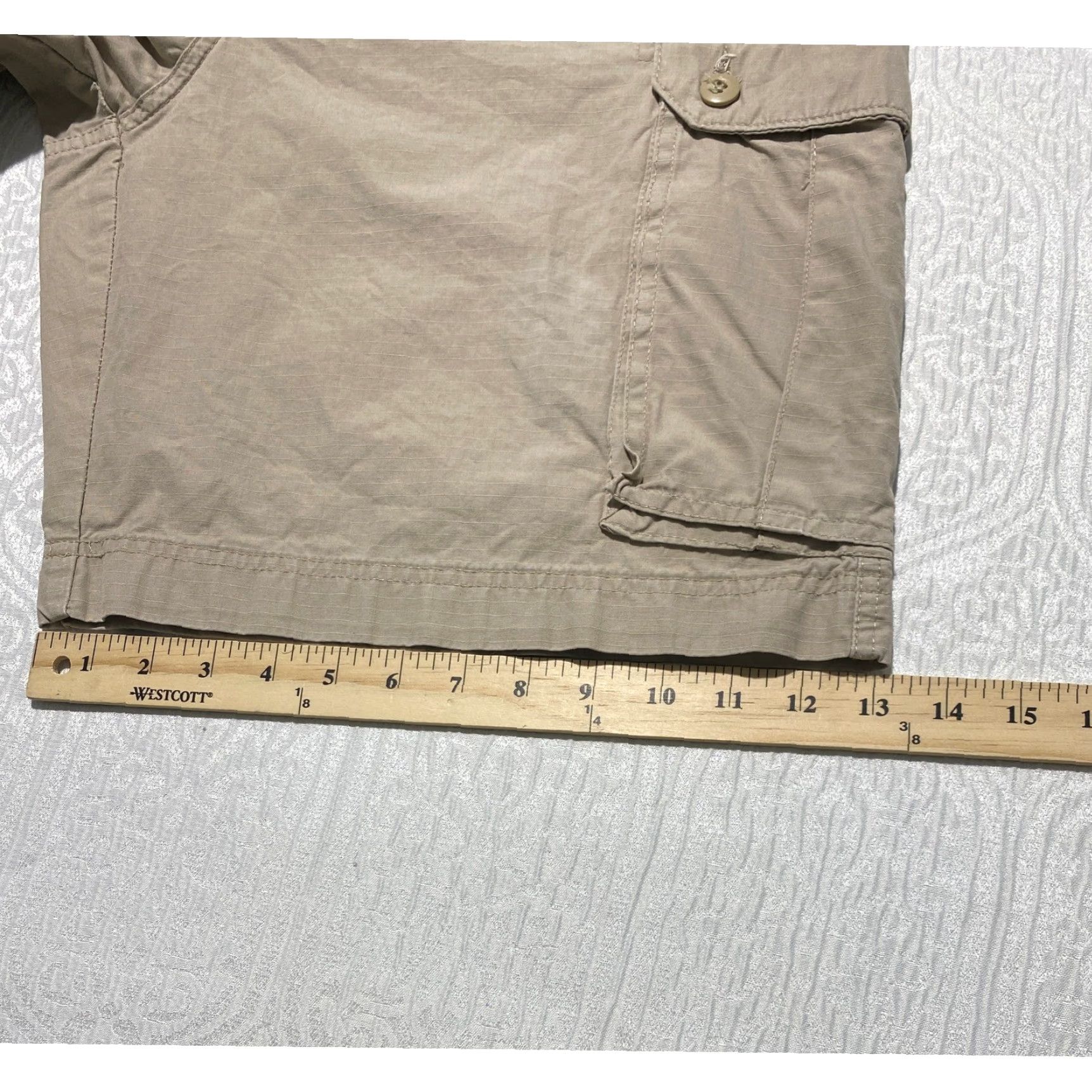 Club Room Club Room Mens Cargo Shorts Khaki Tan Size 36 Ripstop 100% Cotton Utility Casual Size US 36 / EU 52 - 7 Thumbnail