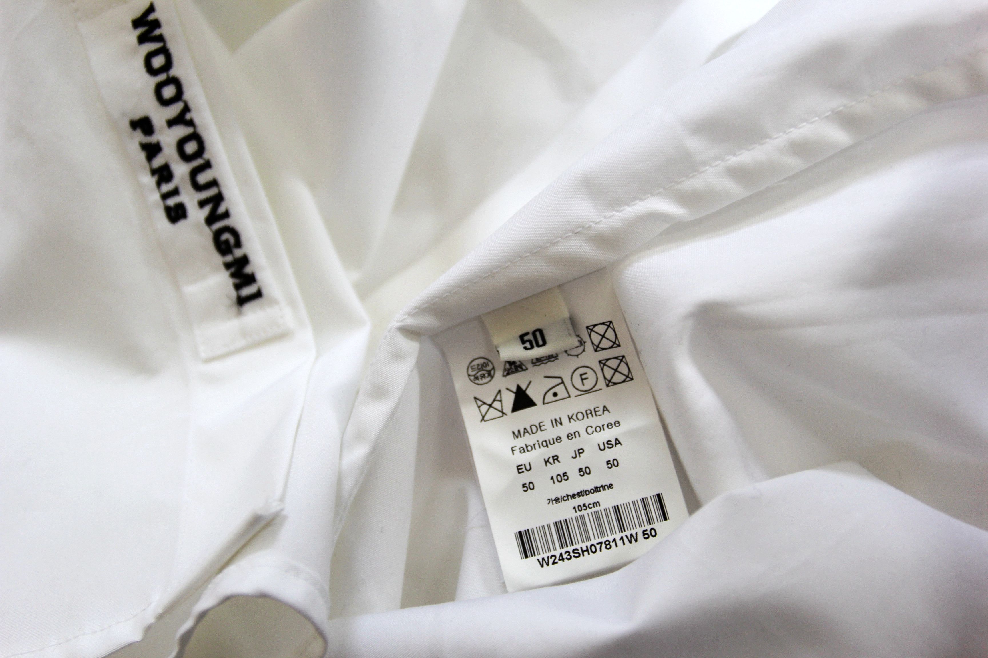 Wooyoungmi BNWT AW24 WOOYOUNGMI POPLIN BACK LOGO SHIRT 50 Size US M / EU 48-50 / 2 - 12 Thumbnail