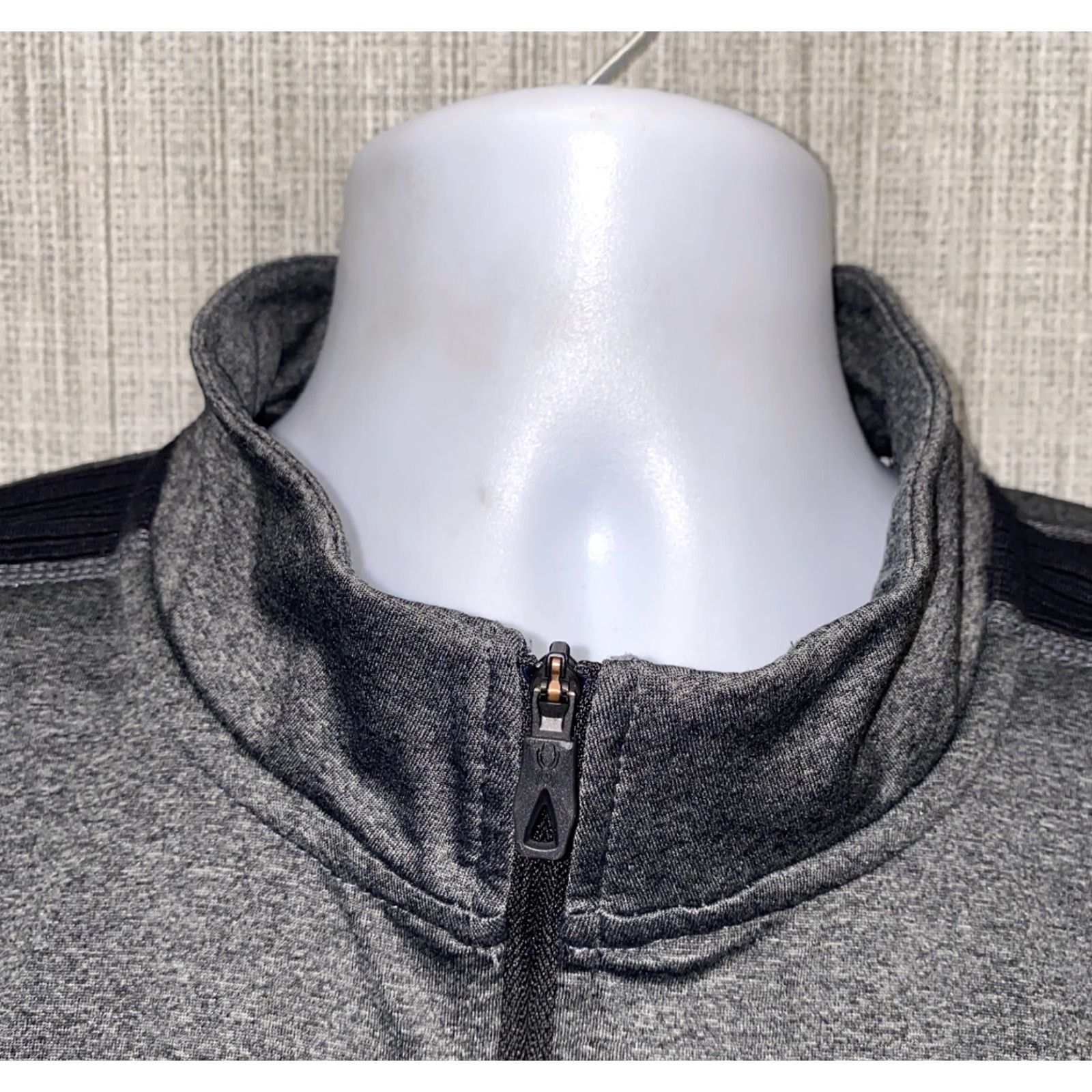 Spyder Spyder Mens Gray Polyester/Spandex 1/2 Zip Pullover Jacket Size XL Size US XL / EU 56 / 4 - 3 Thumbnail
