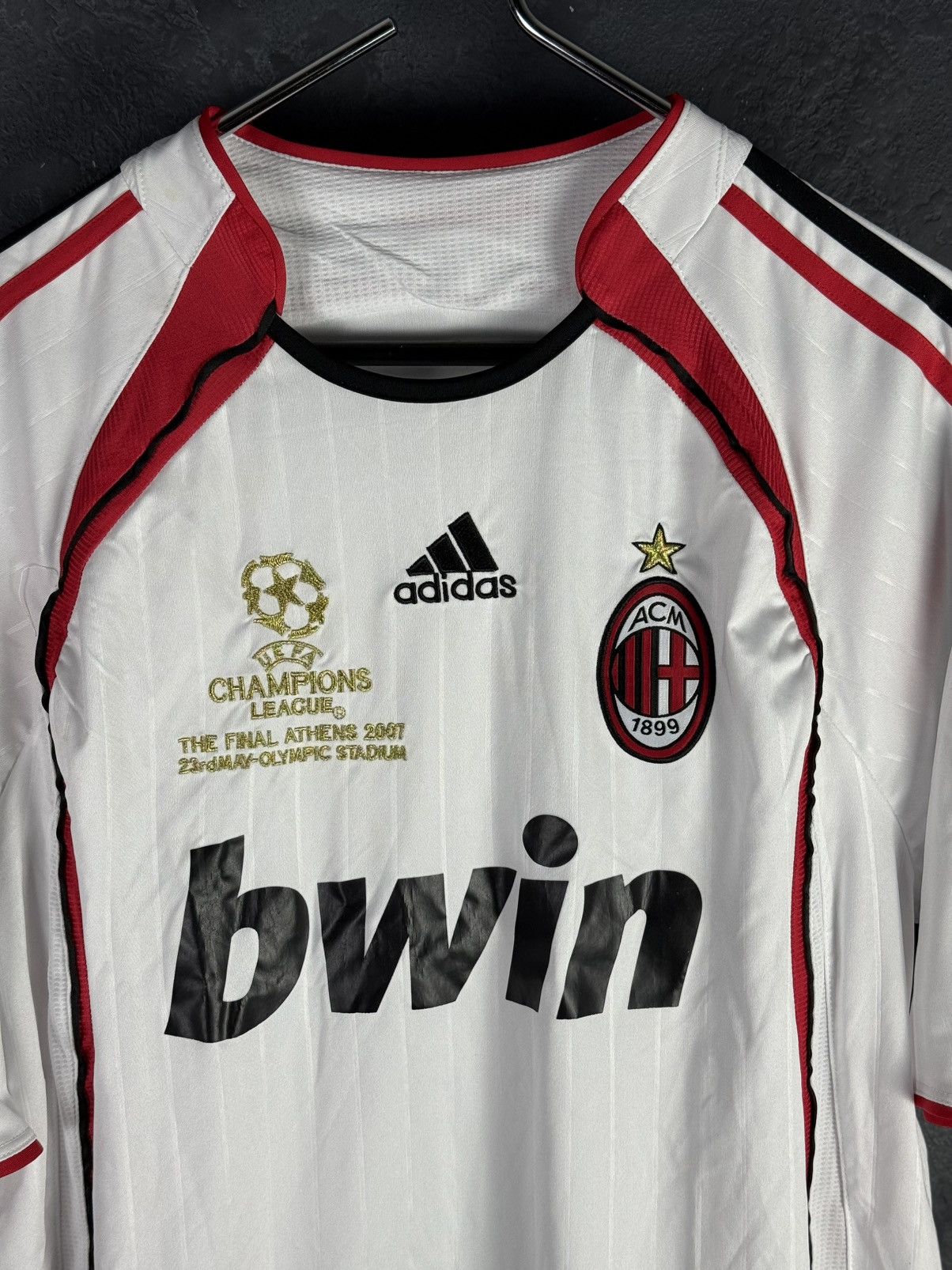 Adidas Adidas Men's Jersey AC Milan 2007 Champions League Final Size US XL / EU 56 / 4 - 3 Thumbnail