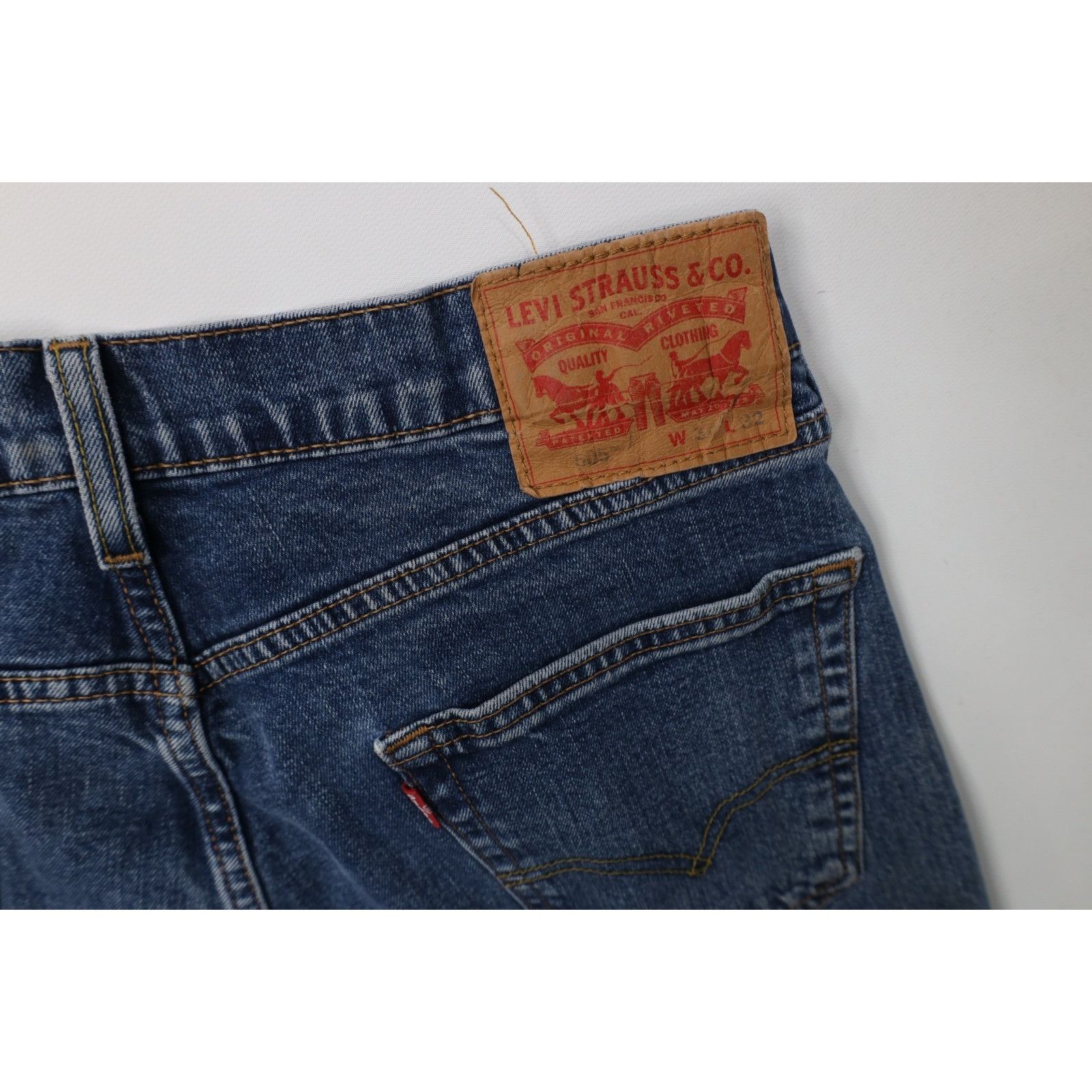 Levi's Vintage Y2K Levis 505 Faded Regular Fit Straight Leg Jeans Size US 34 / EU 50 - 15 Thumbnail