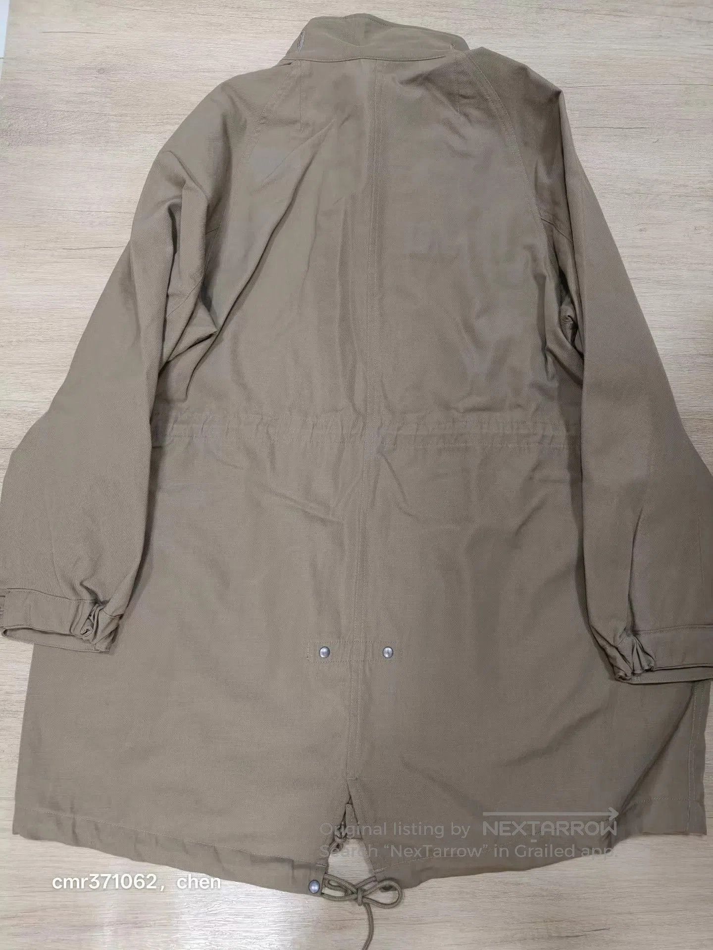 Visvim Beige Long Jacket with Pockets, Size S. Size US S / EU 44-46 / 1 - 8 Thumbnail