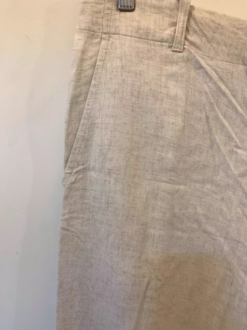 Yohji Yamamoto Yohji Yamamoto Oatmeal Cotton Linen Pants Size 2 Size US 26 / EU 42 - 3 Thumbnail