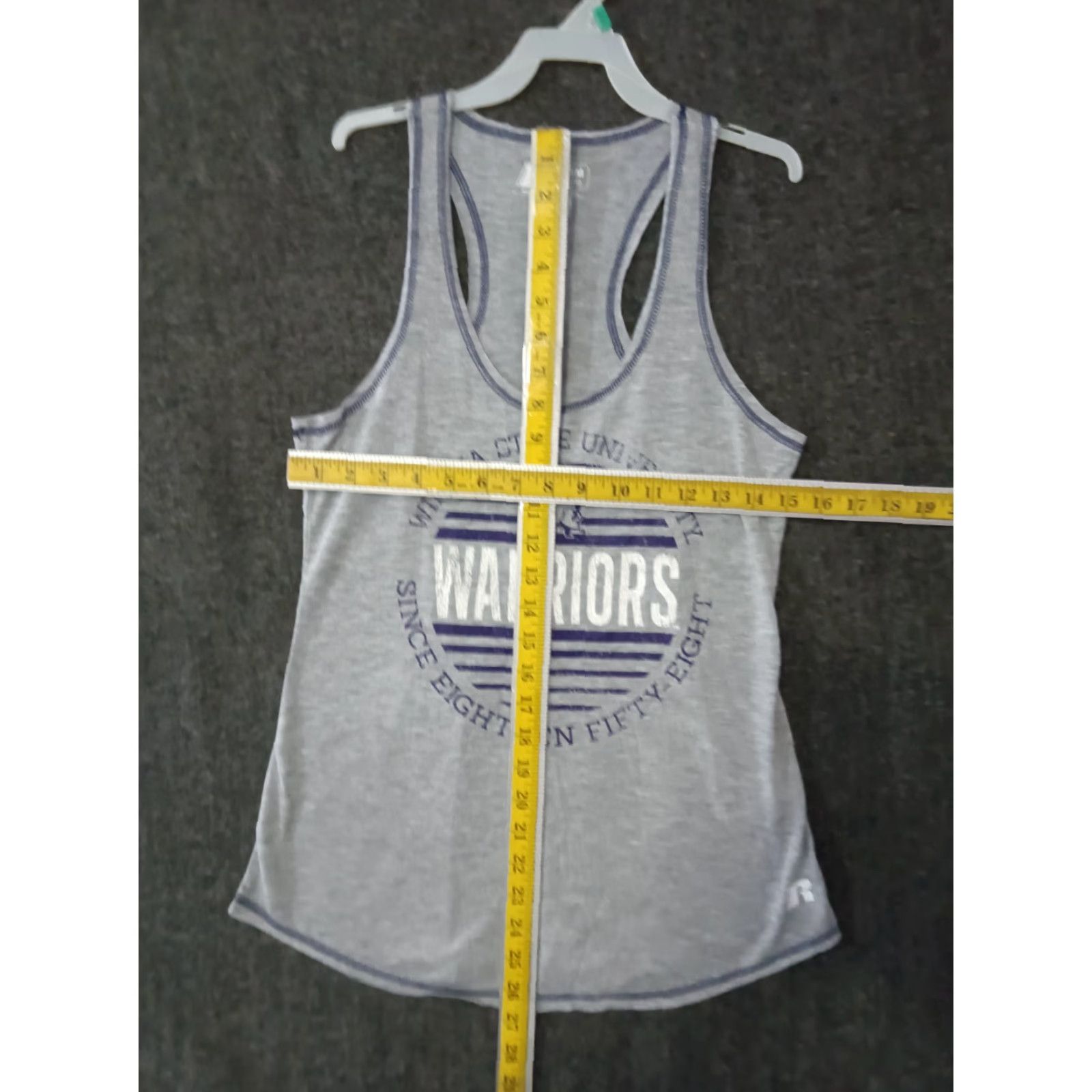 Russell Athletic Russell Juniors women's Tank Top Gray M Warriors Winona State University Size M / US 6-8 / IT 42-44 - 4 Thumbnail