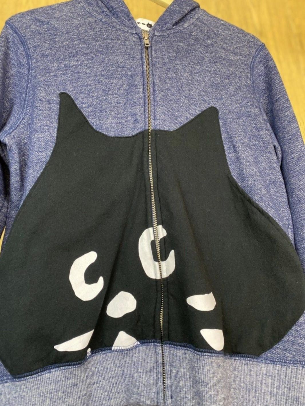 Issey Miyake × Japanese Brand × Ne-Net Ne-net Issey Miyake Big Cat Zip Hoodie Size US M / EU 48-50 / 2 - 5 Thumbnail