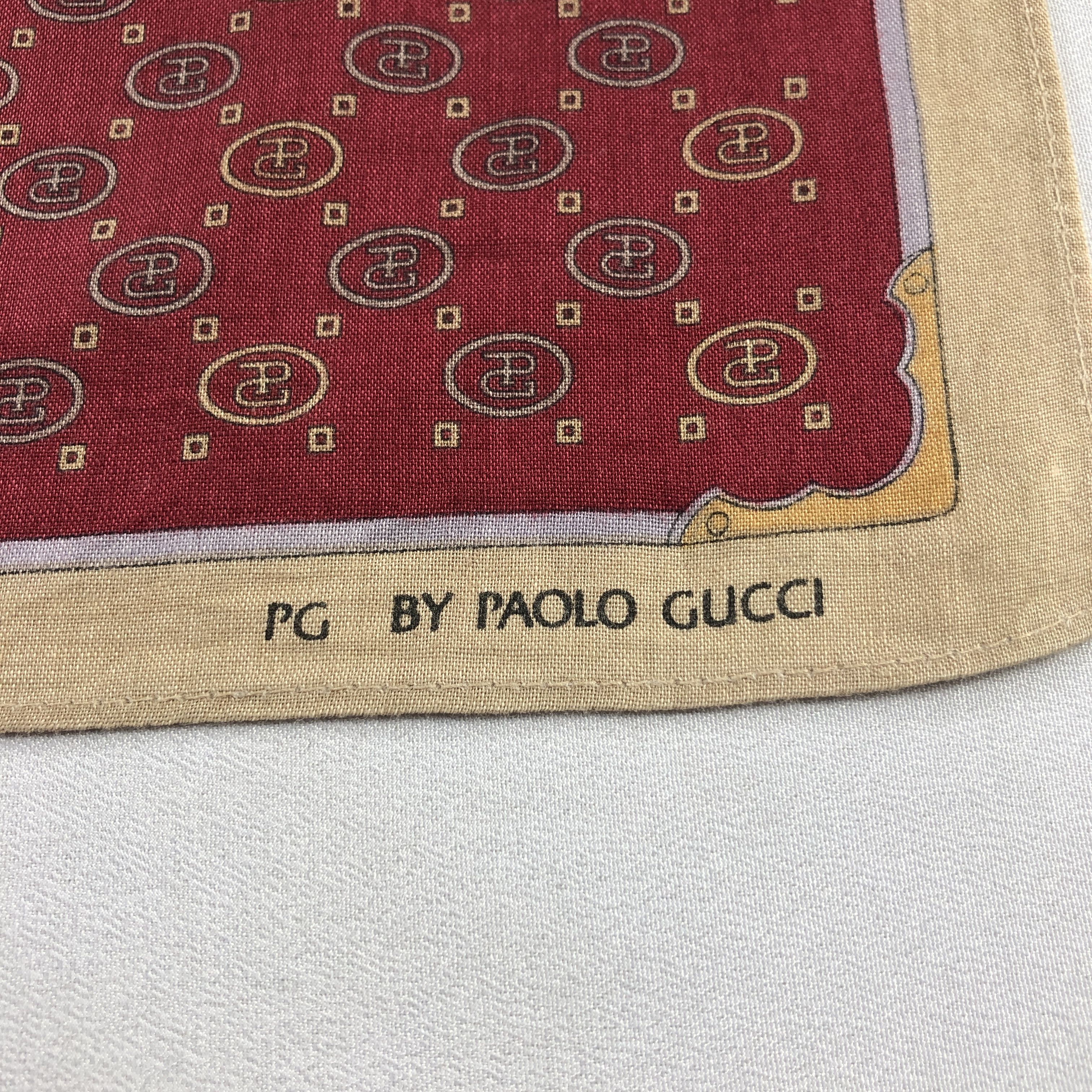 Paolo Gucci PG by Paolo Gucci Handkerchief Neckerchief Bandana H2564 Size ONE SIZE - 3 Thumbnail