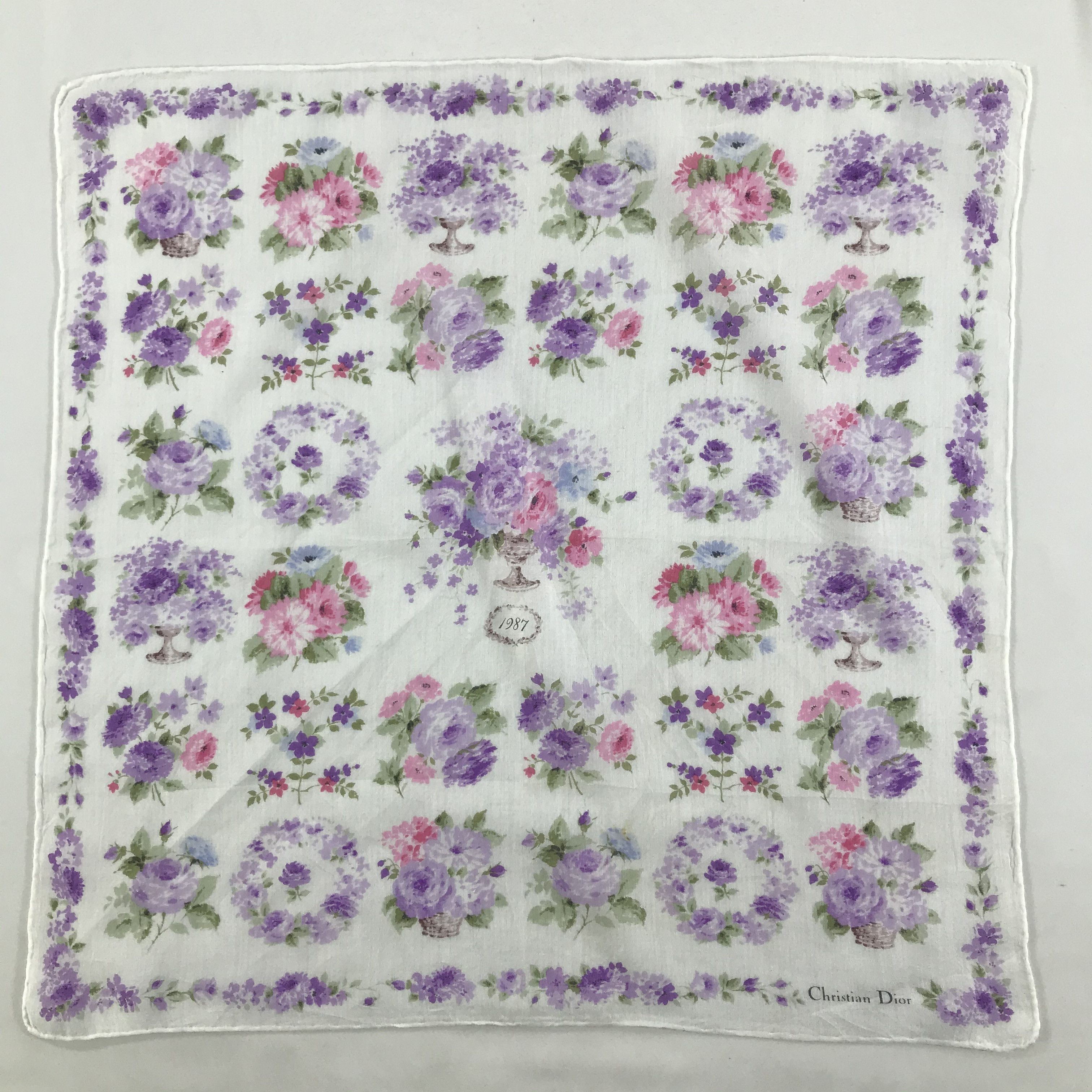 Vintage Christian Dior Bandana / Handkerchief / Neckerchief - S1539 Size ONE SIZE - 1 Thumbnail