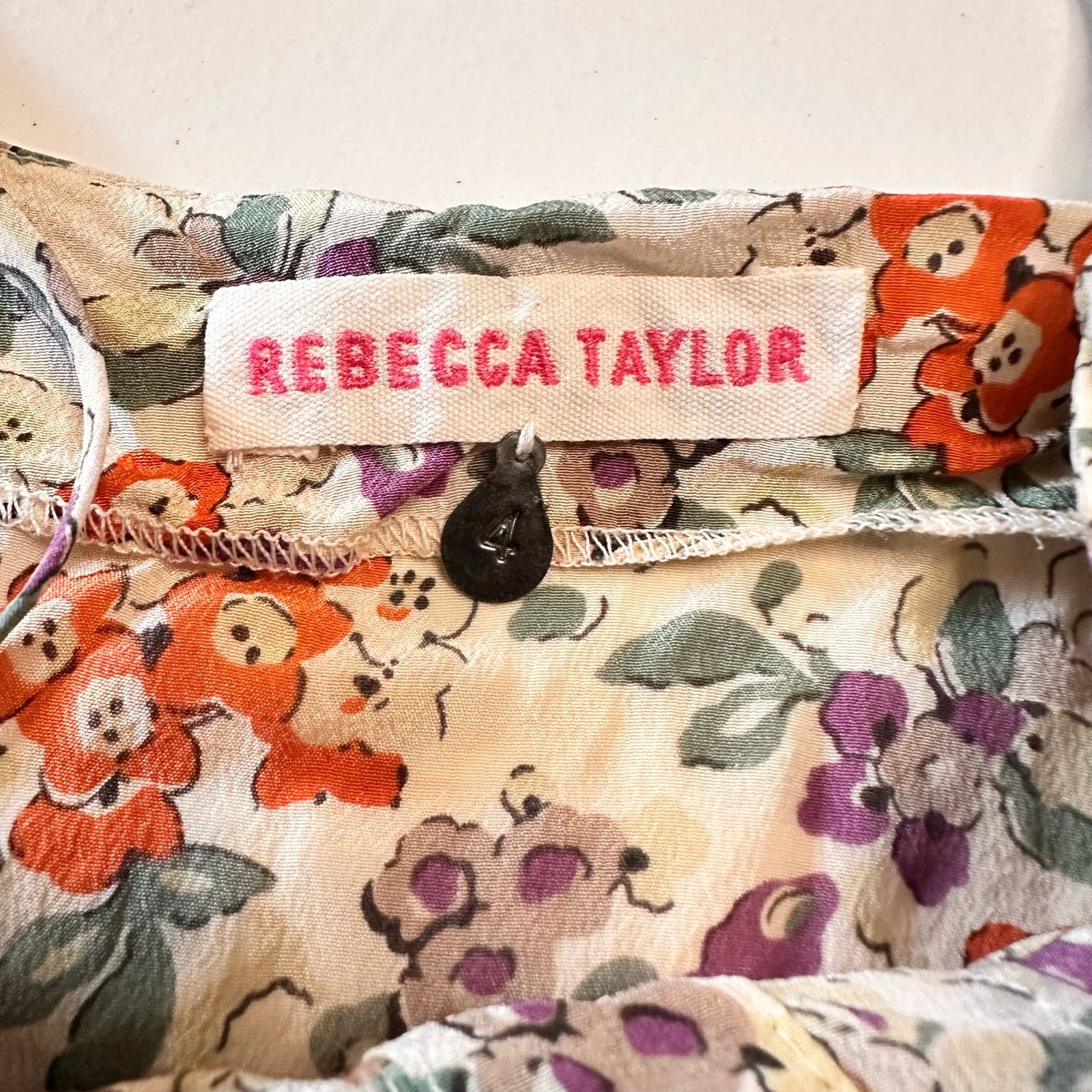 Rebecca Taylor Rebecca Taylor Floral Silk Peplum Ruffle Front Cami Y2K 4 Size S / US 4 / IT 40 - 3 Thumbnail